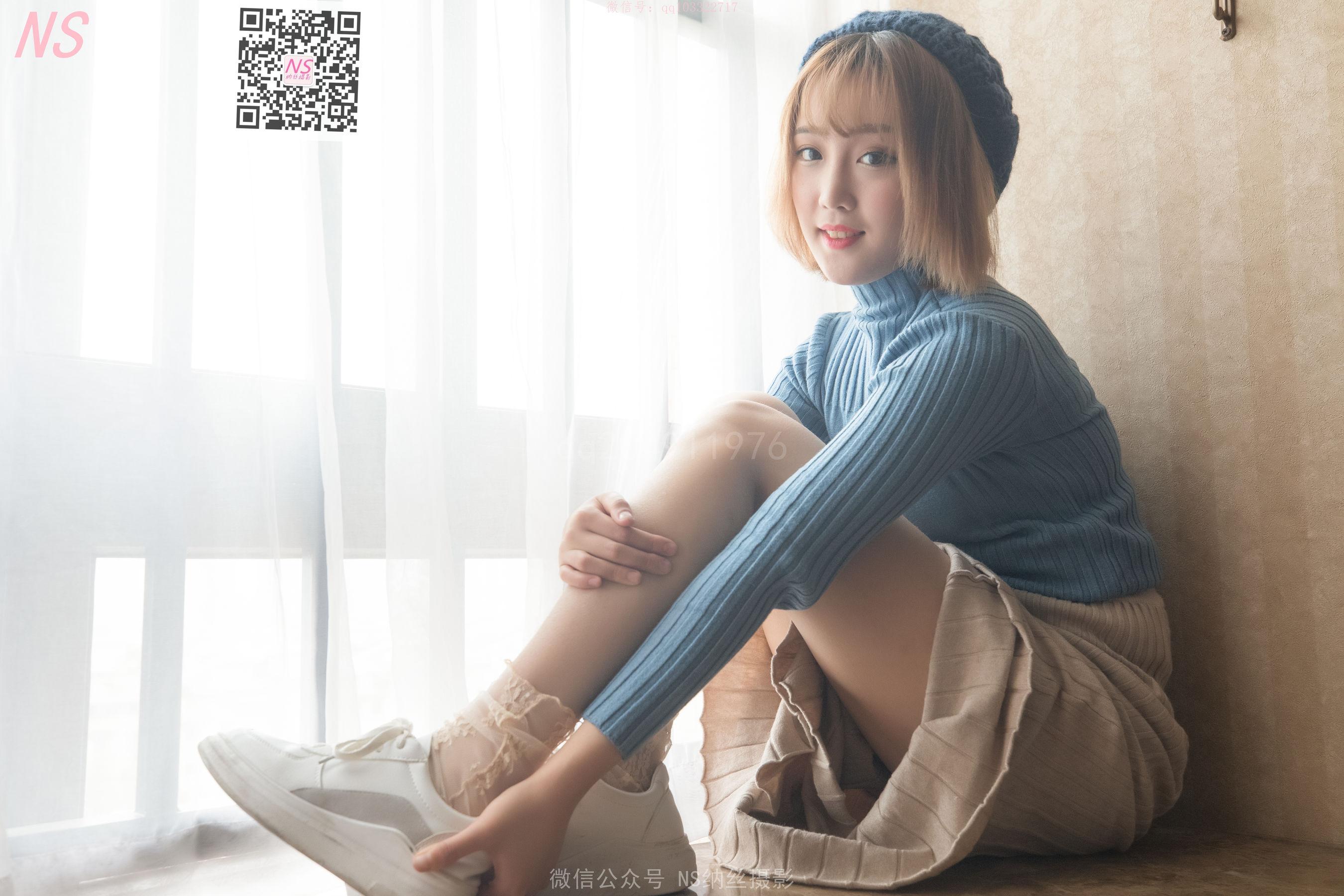 [纳丝摄影]  琴子 逆光短丝袜BY黑丝袜