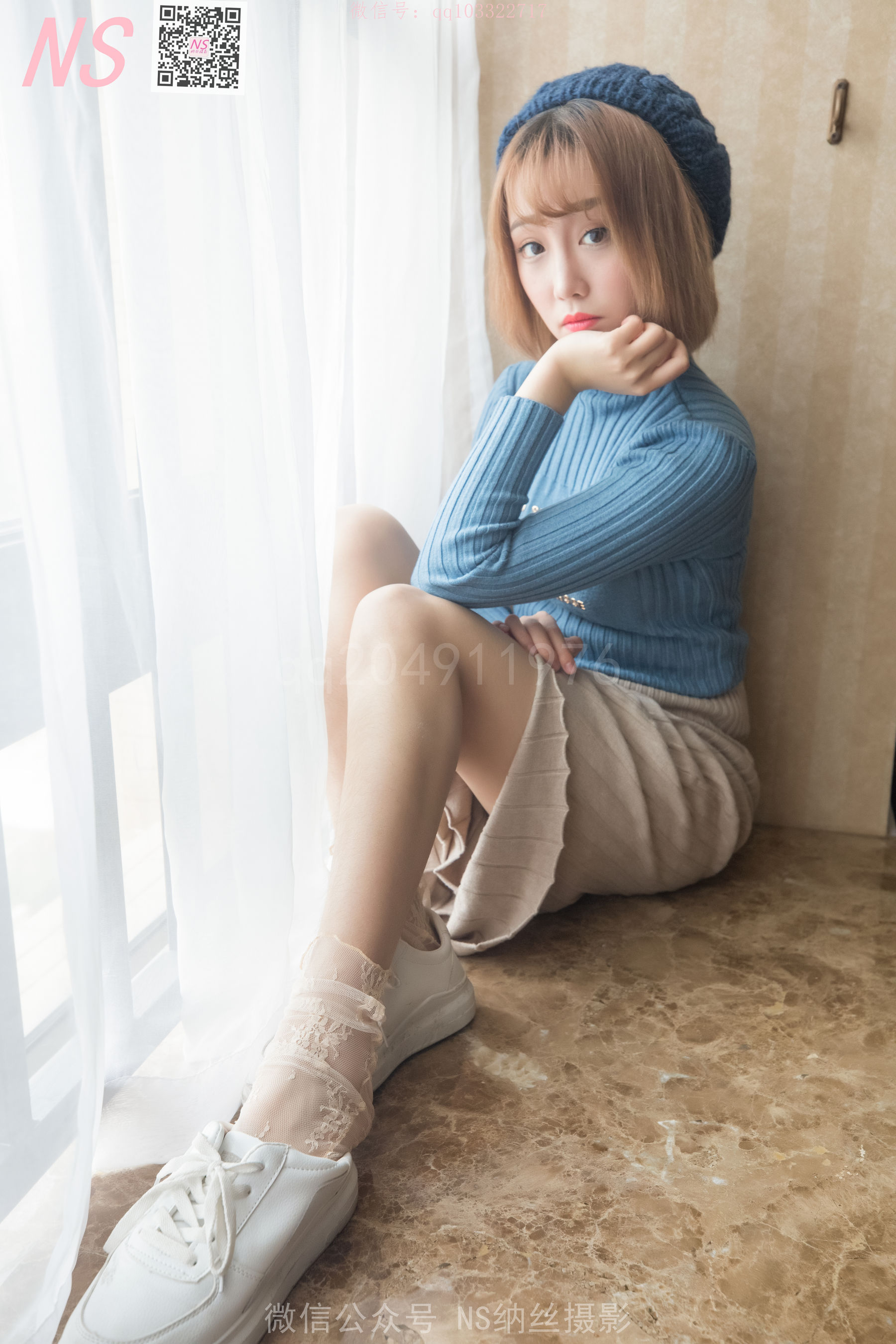 [纳丝摄影]  琴子 逆光短丝袜BY黑丝袜