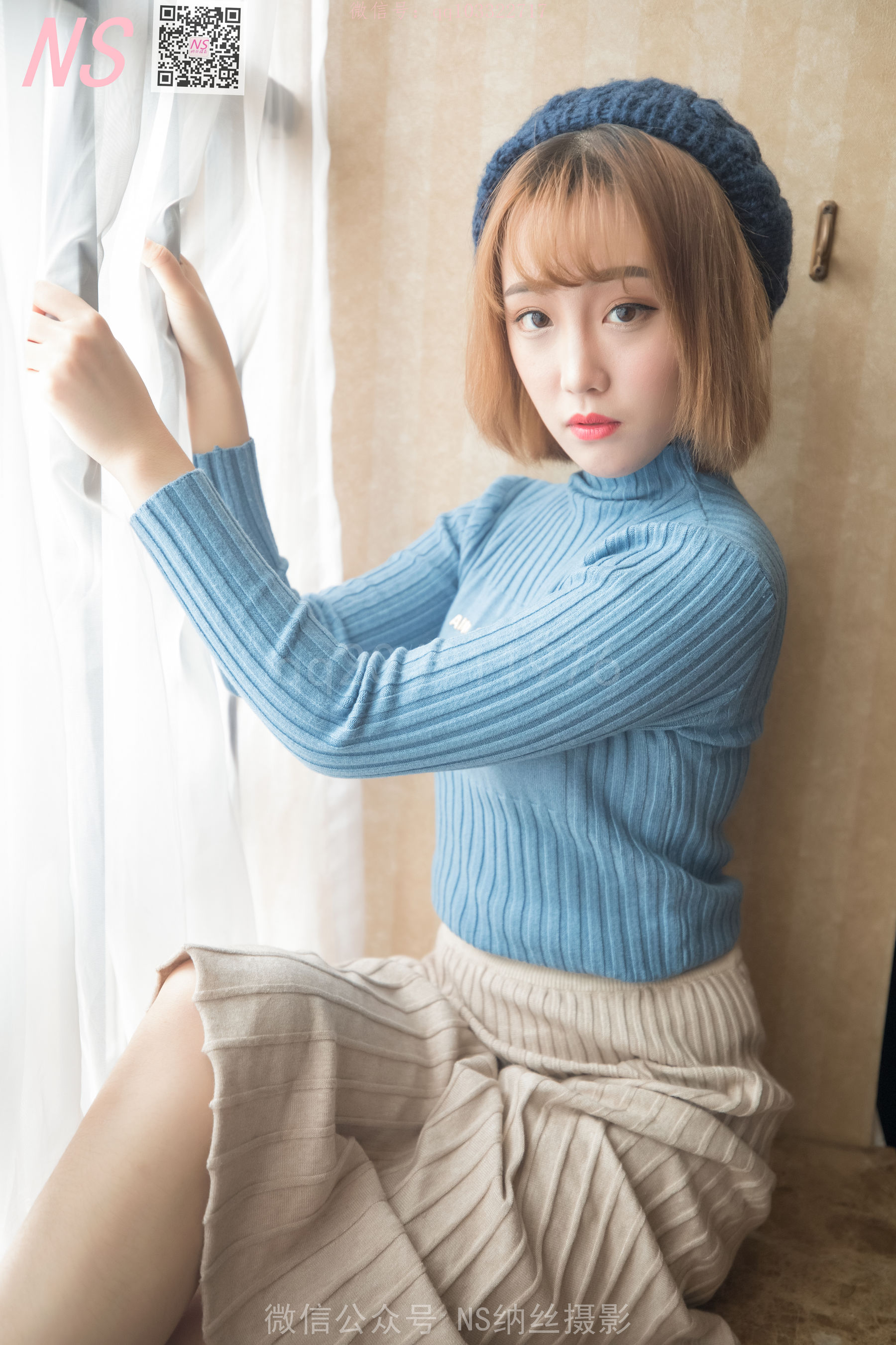 [纳丝摄影]  琴子 逆光短丝袜BY黑丝袜