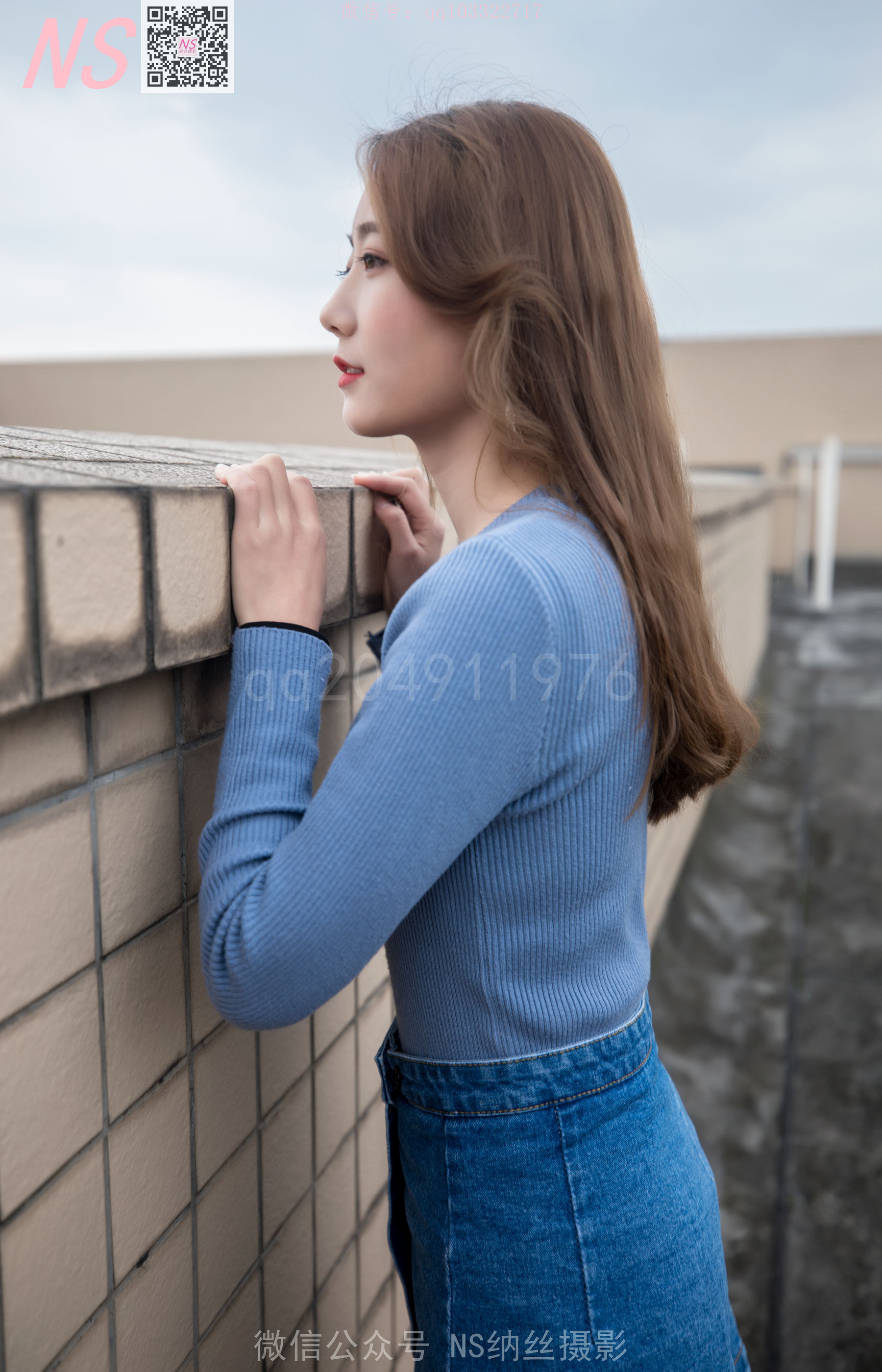 [纳丝摄影]  舒怡 女神天台肉色丝袜