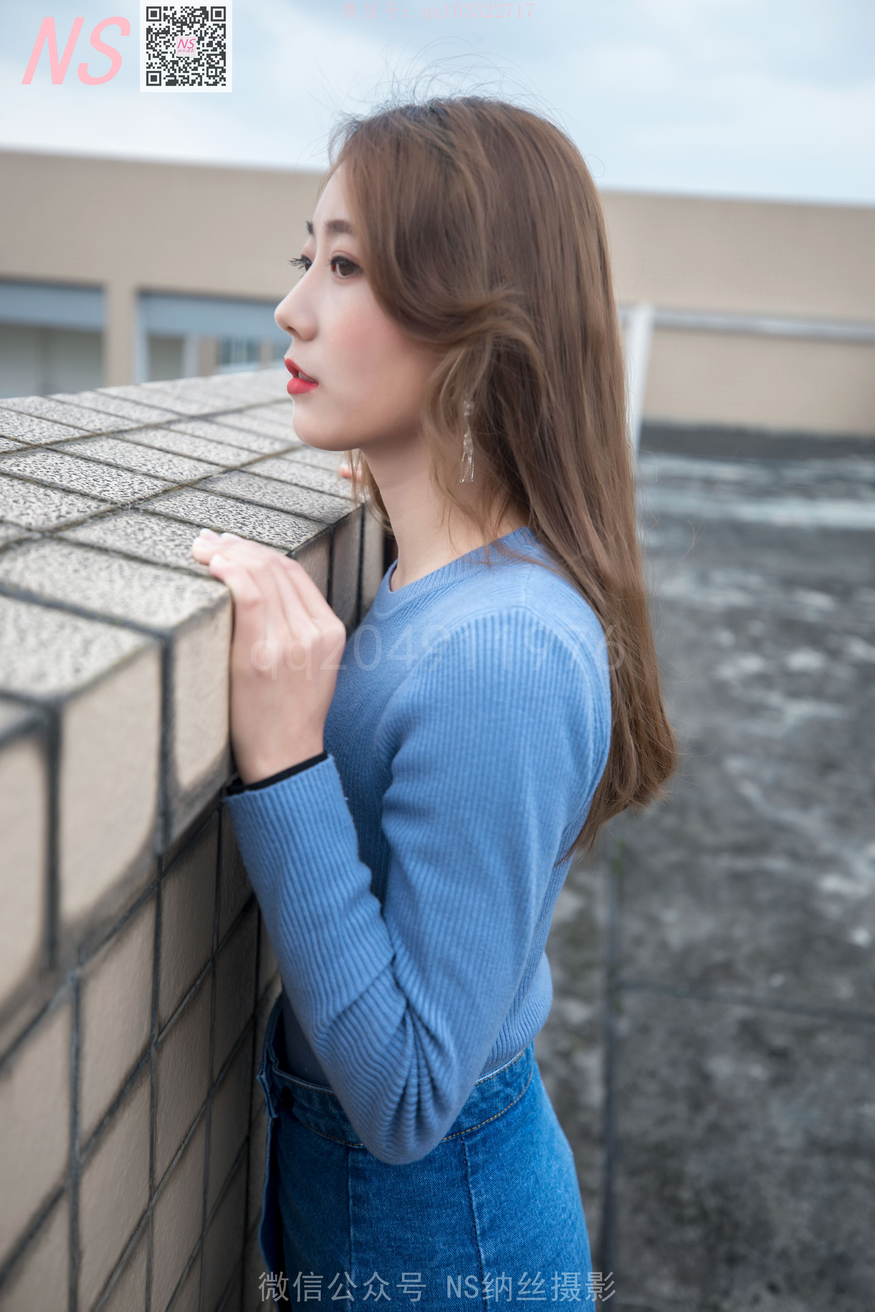 [纳丝摄影]  舒怡 女神天台肉色丝袜