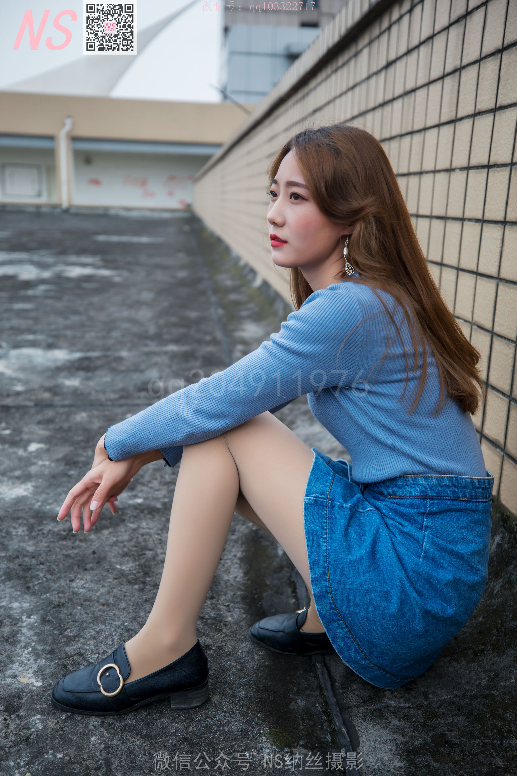 [纳丝摄影]  舒怡 女神天台肉色丝袜