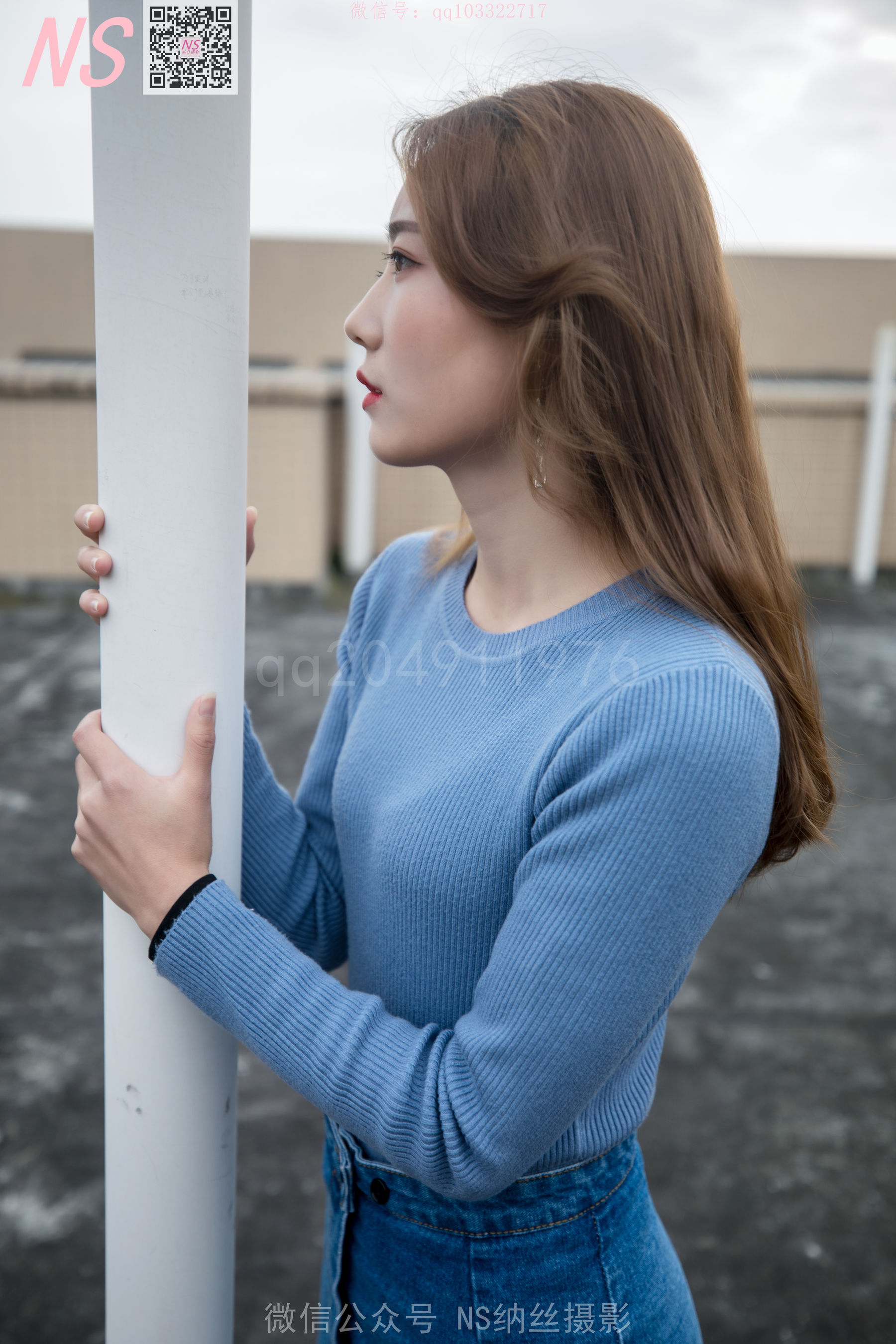 [纳丝摄影]  舒怡 女神天台肉色丝袜