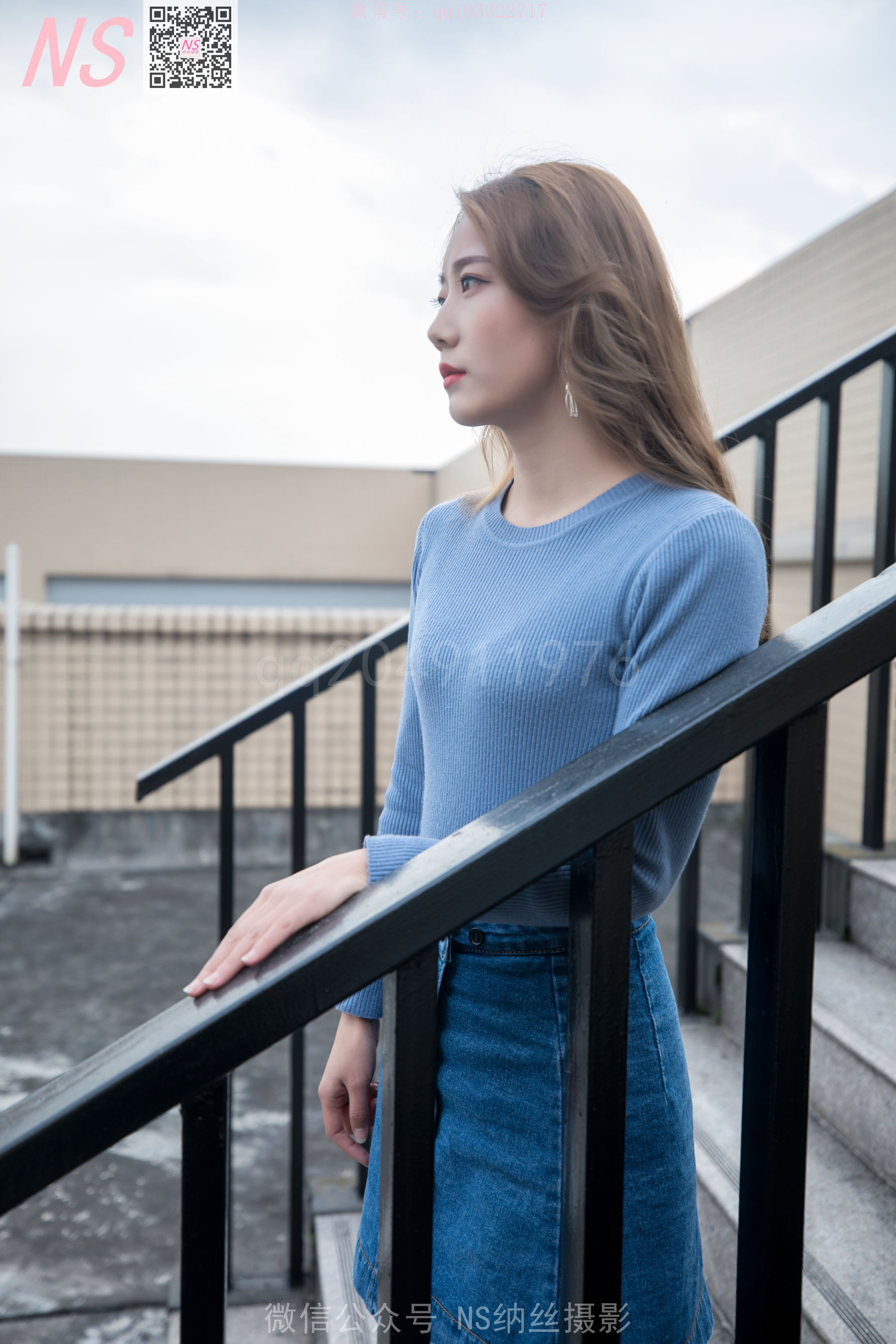 [纳丝摄影]  舒怡 女神天台肉色丝袜