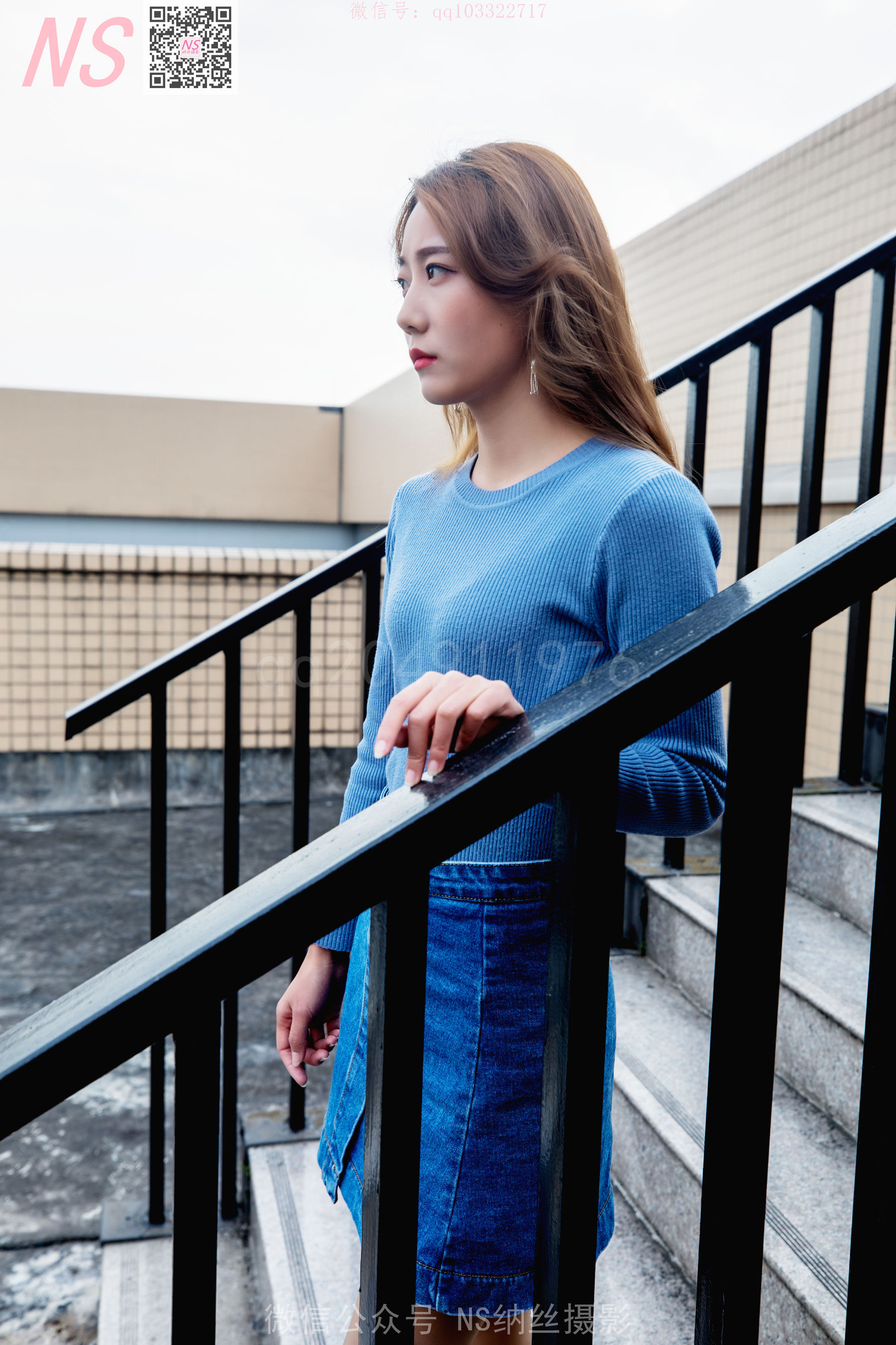 [纳丝摄影]  舒怡 女神天台肉色丝袜