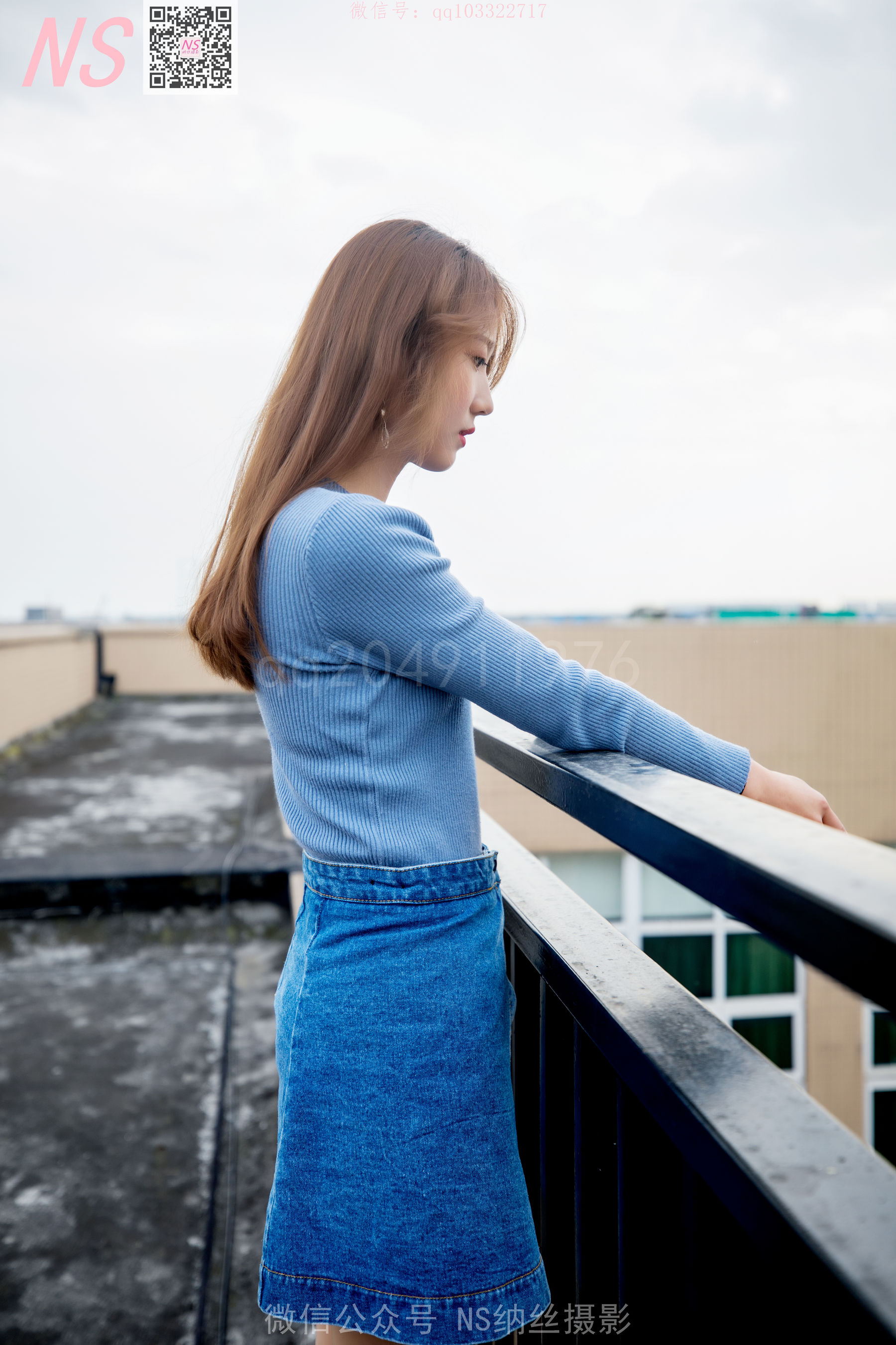 [纳丝摄影]  舒怡 女神天台肉色丝袜