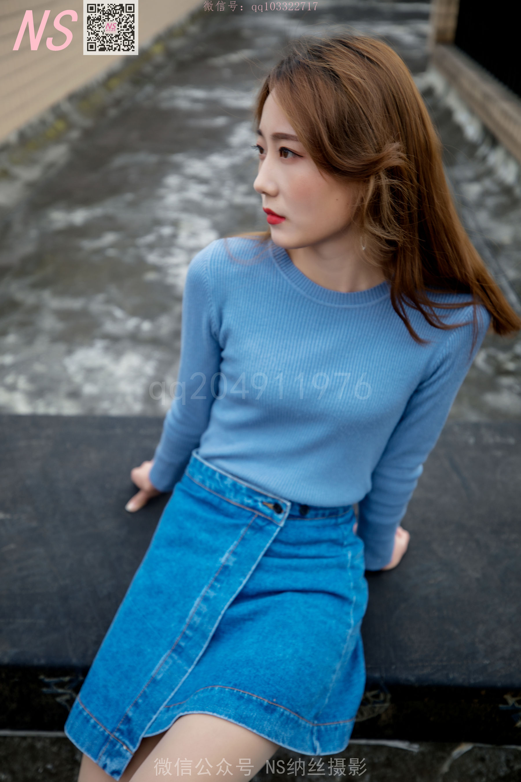 [纳丝摄影]  舒怡 女神天台肉色丝袜