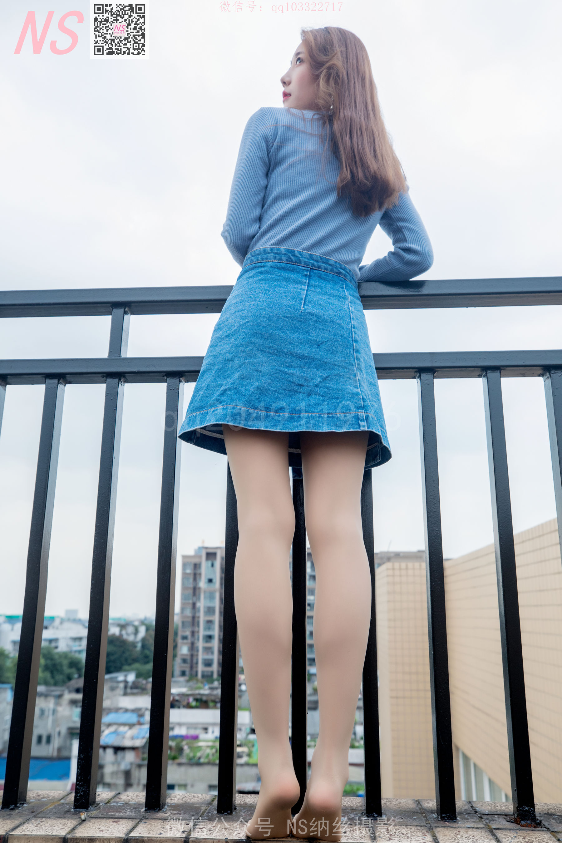 [纳丝摄影]  舒怡 女神天台肉色丝袜