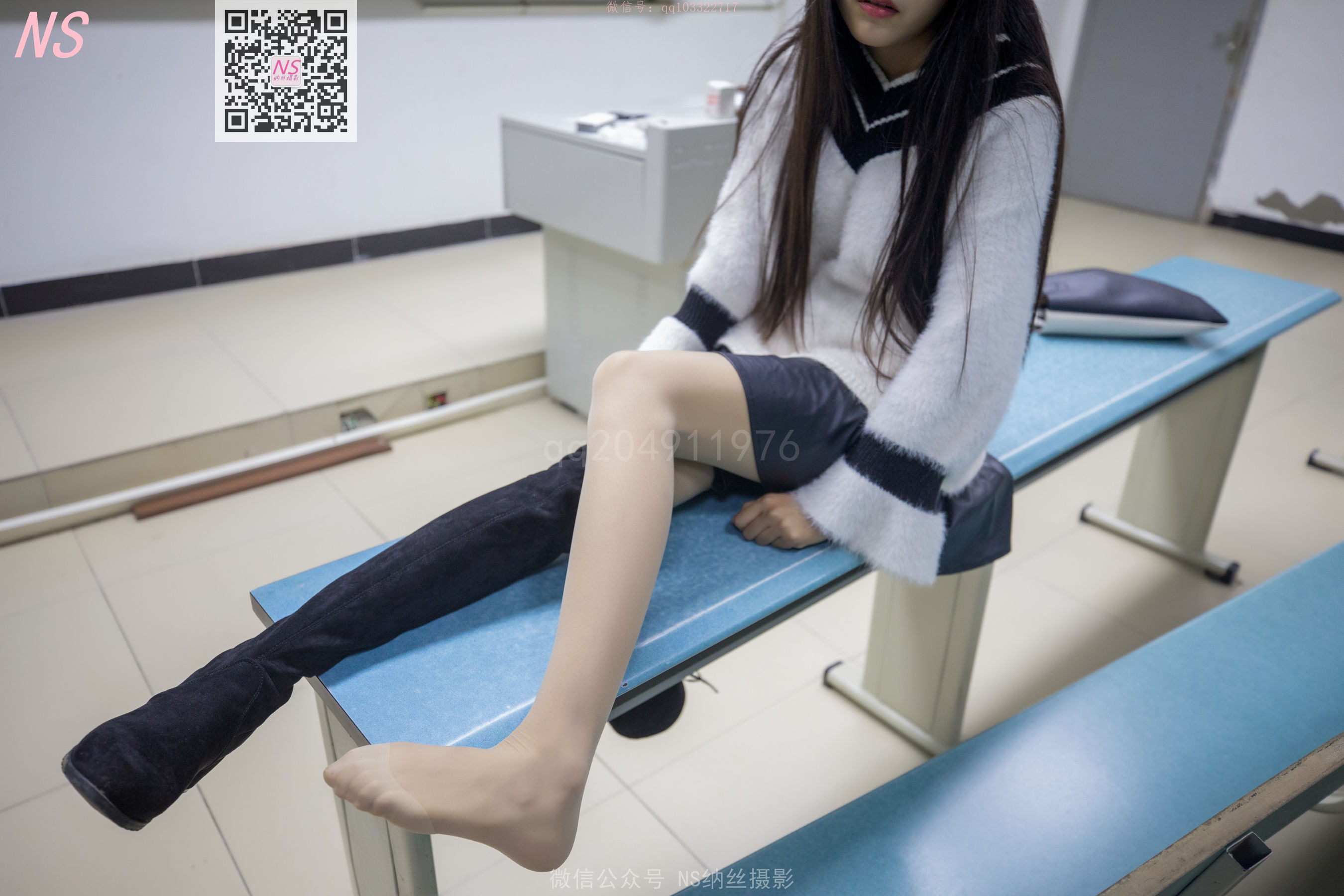 [纳丝摄影]  雨佳 丝袜学记
