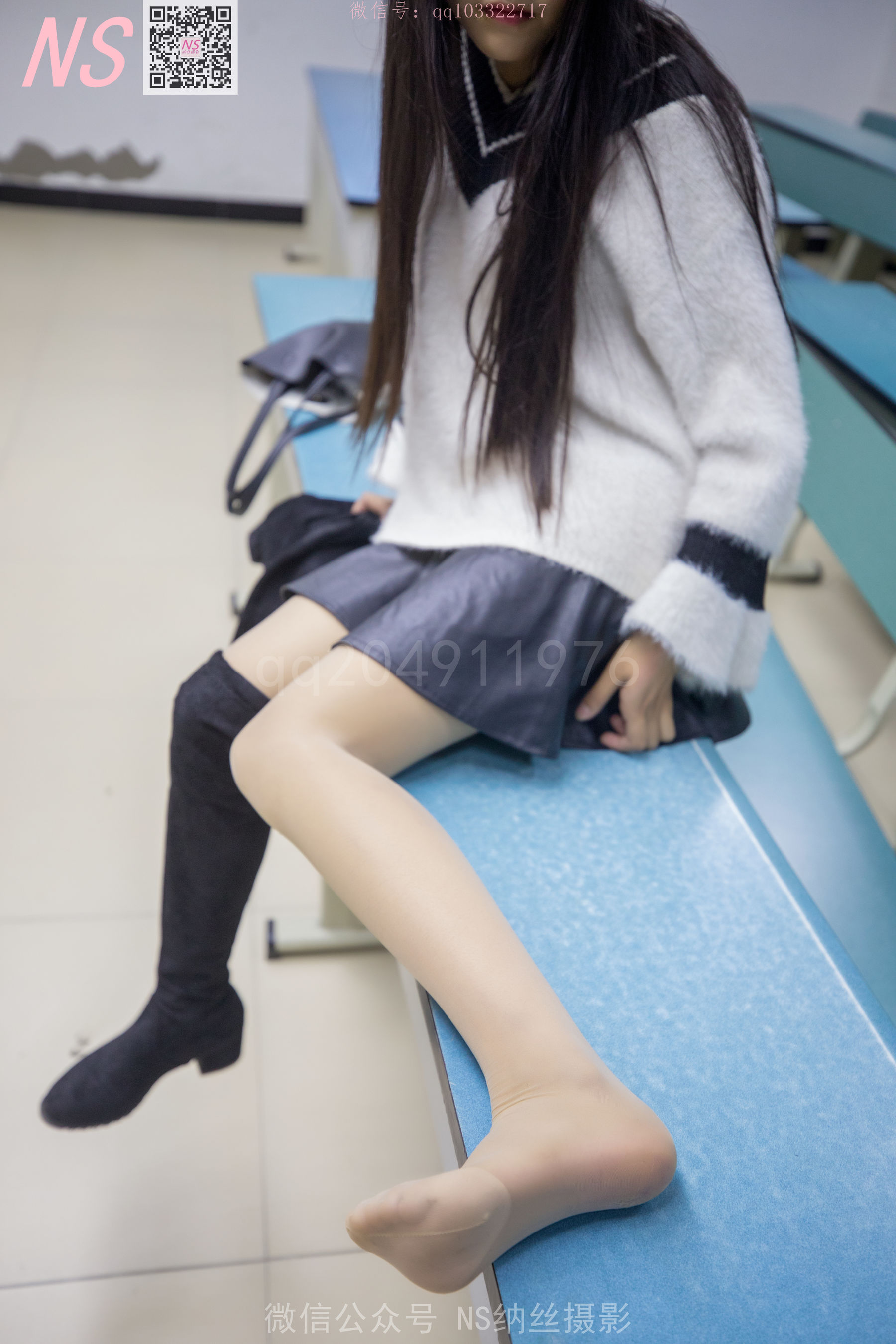 [纳丝摄影]  雨佳 丝袜学记