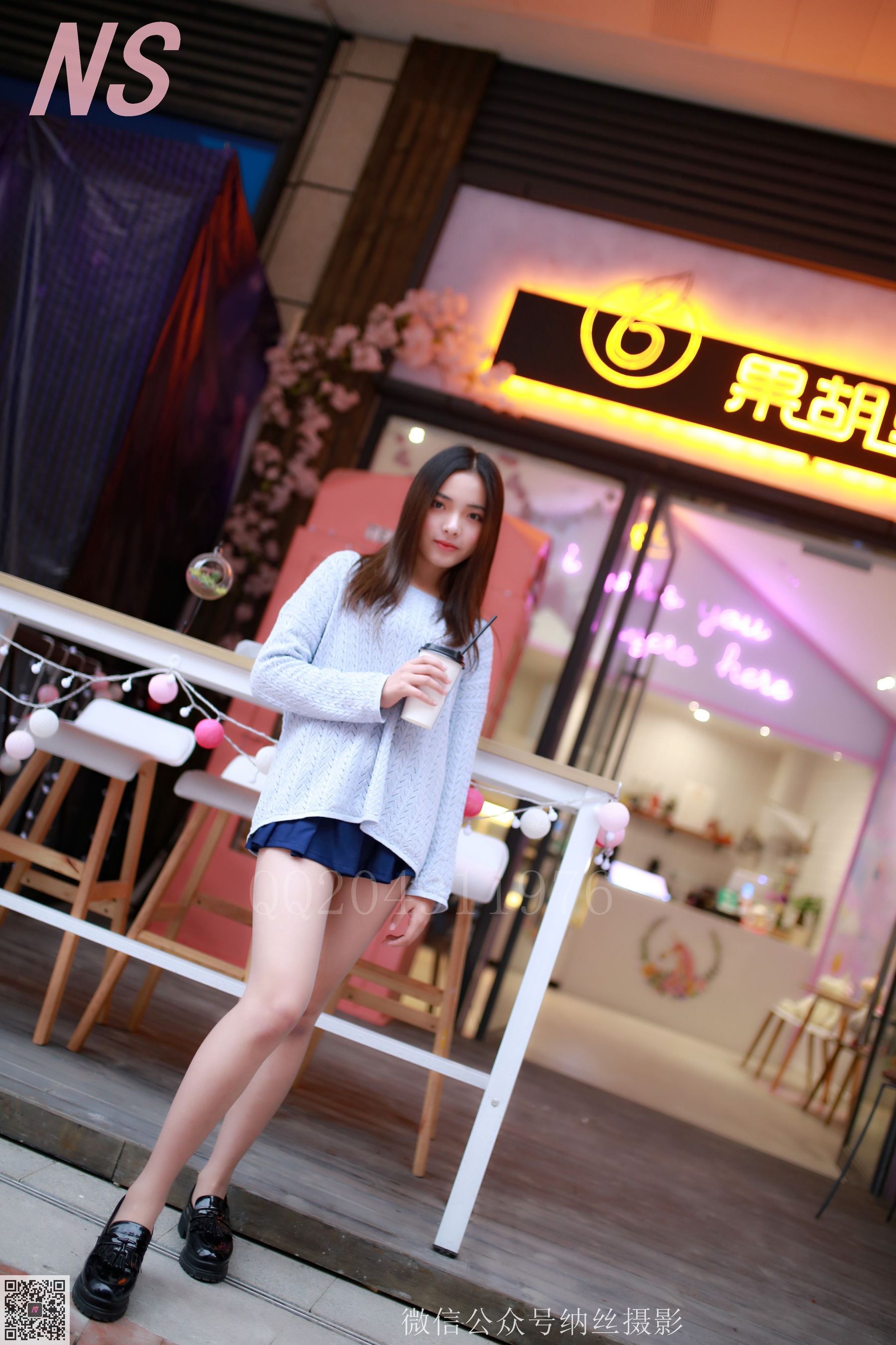 [纳丝摄影] NO.098 洋洋 长发长腿清秀美女