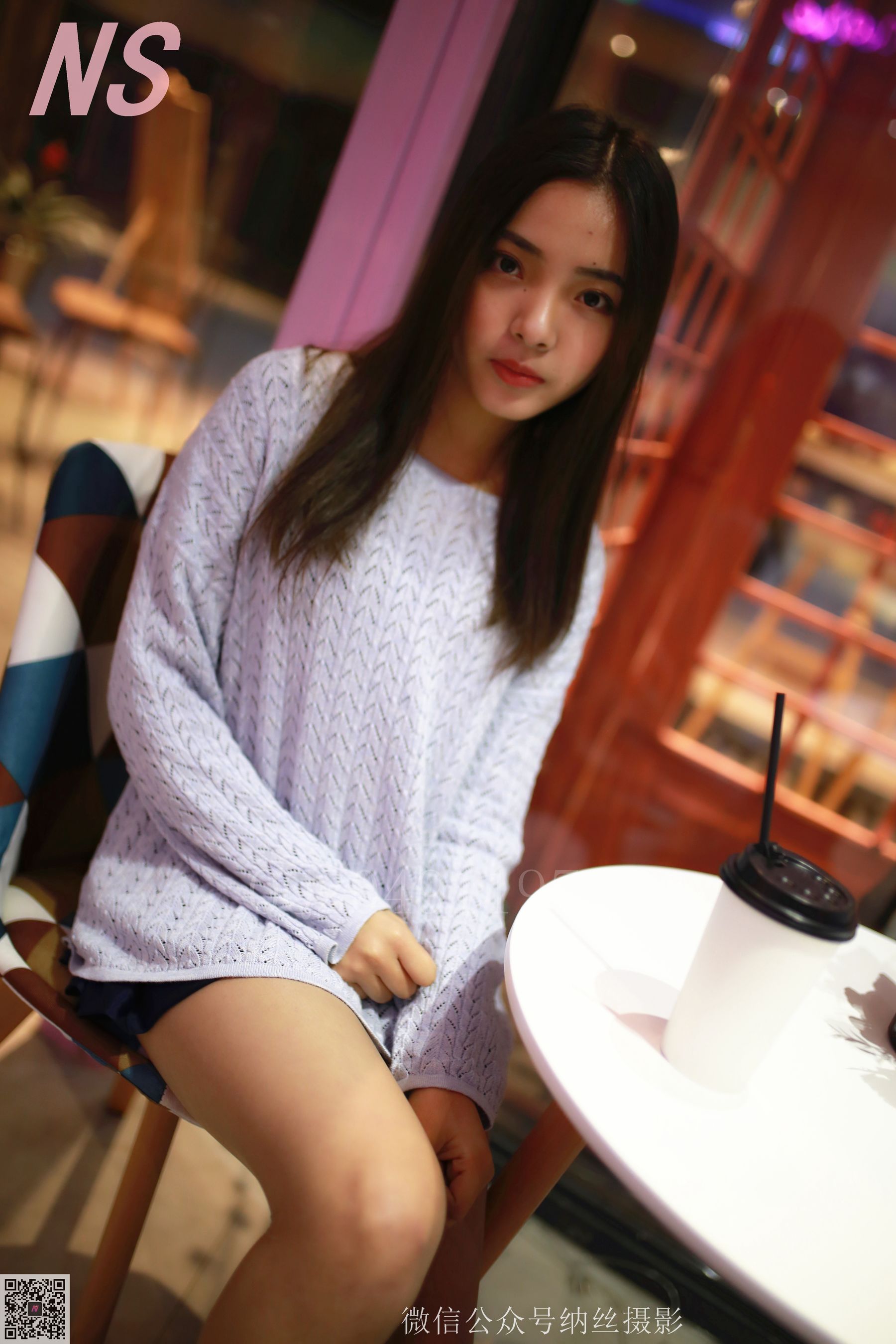 [纳丝摄影] NO.098 洋洋 长发长腿清秀美女