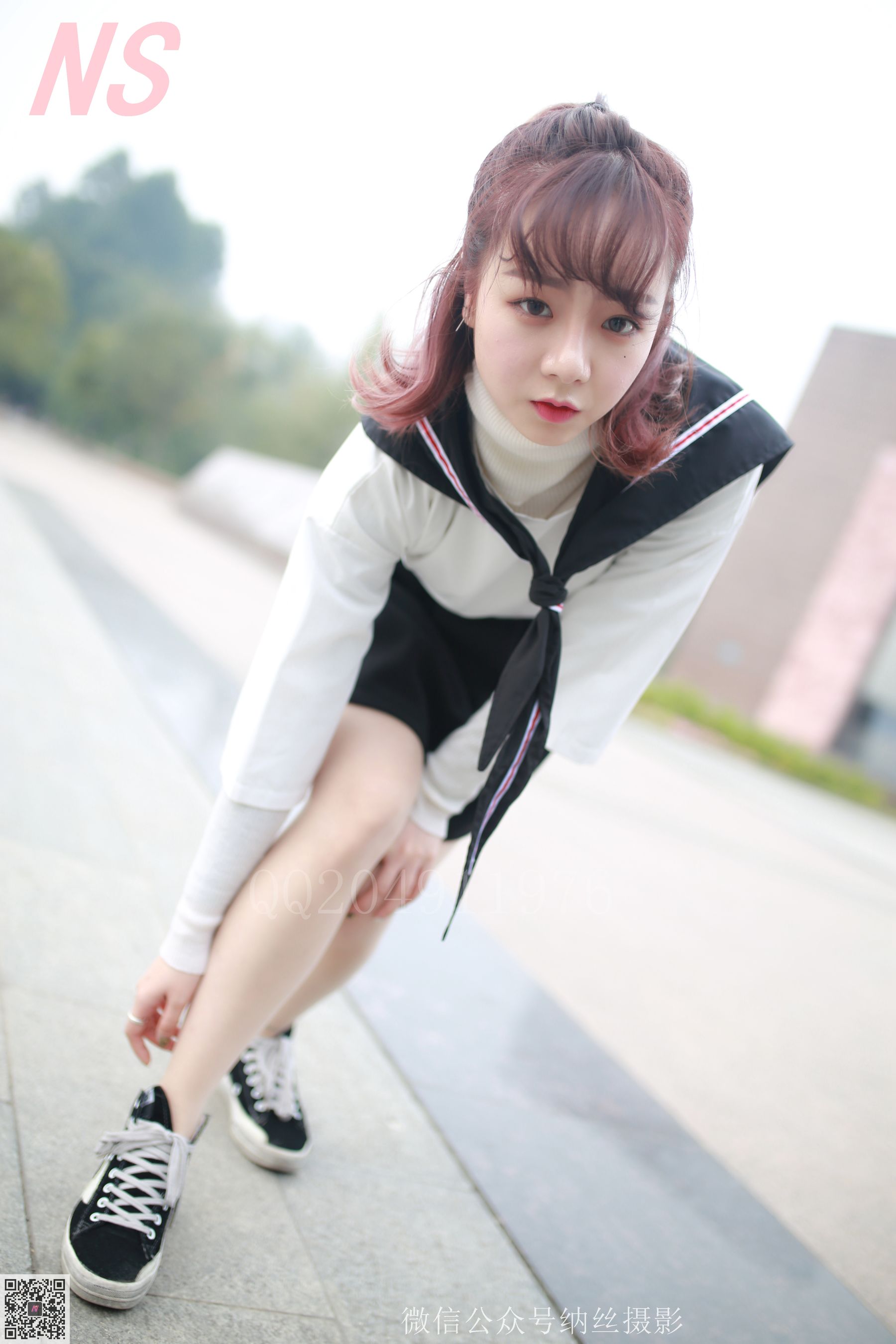 [纳丝摄影] NO.100 然然 大学校园丝袜美足