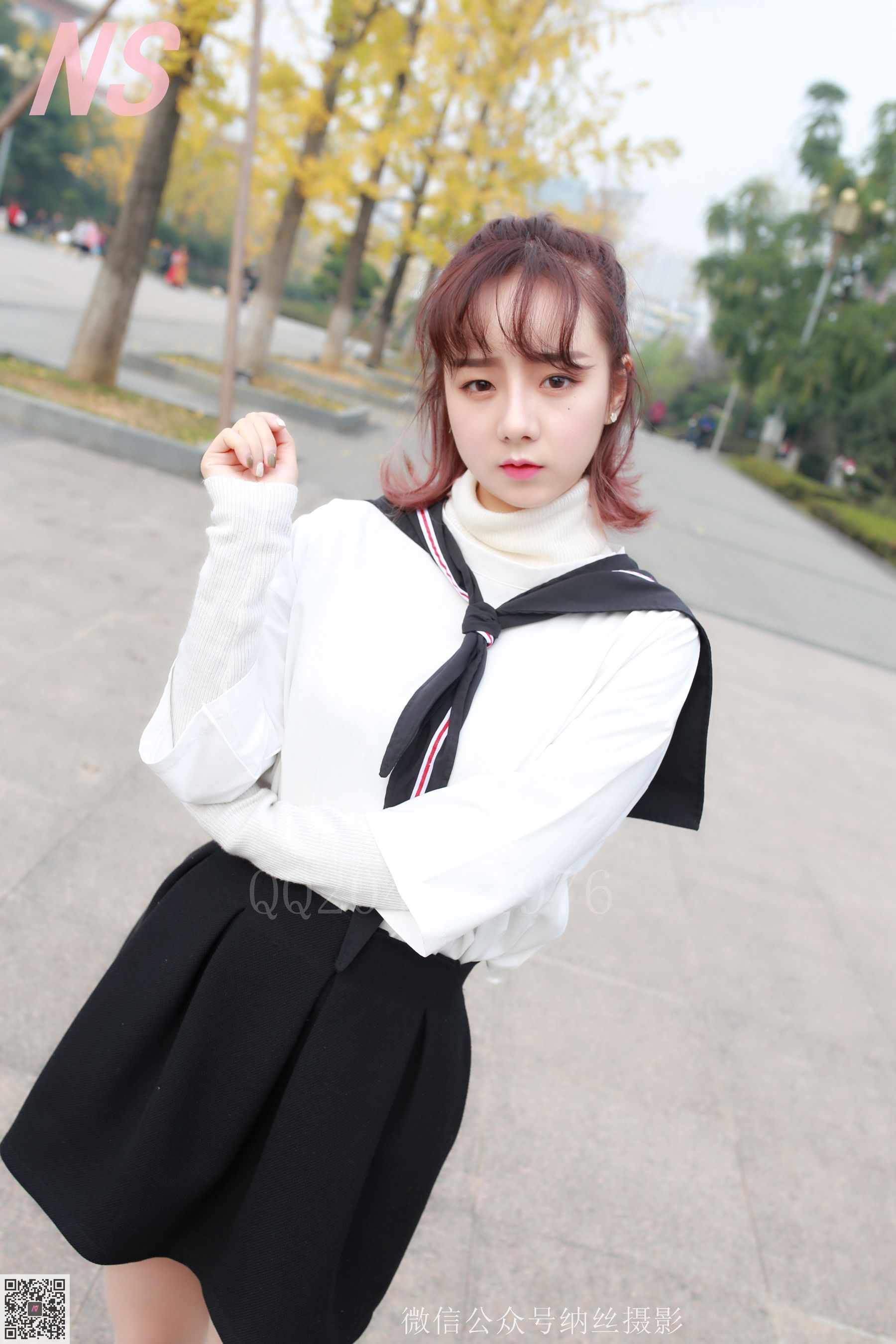 [纳丝摄影] NO.100 然然 大学校园丝袜美足