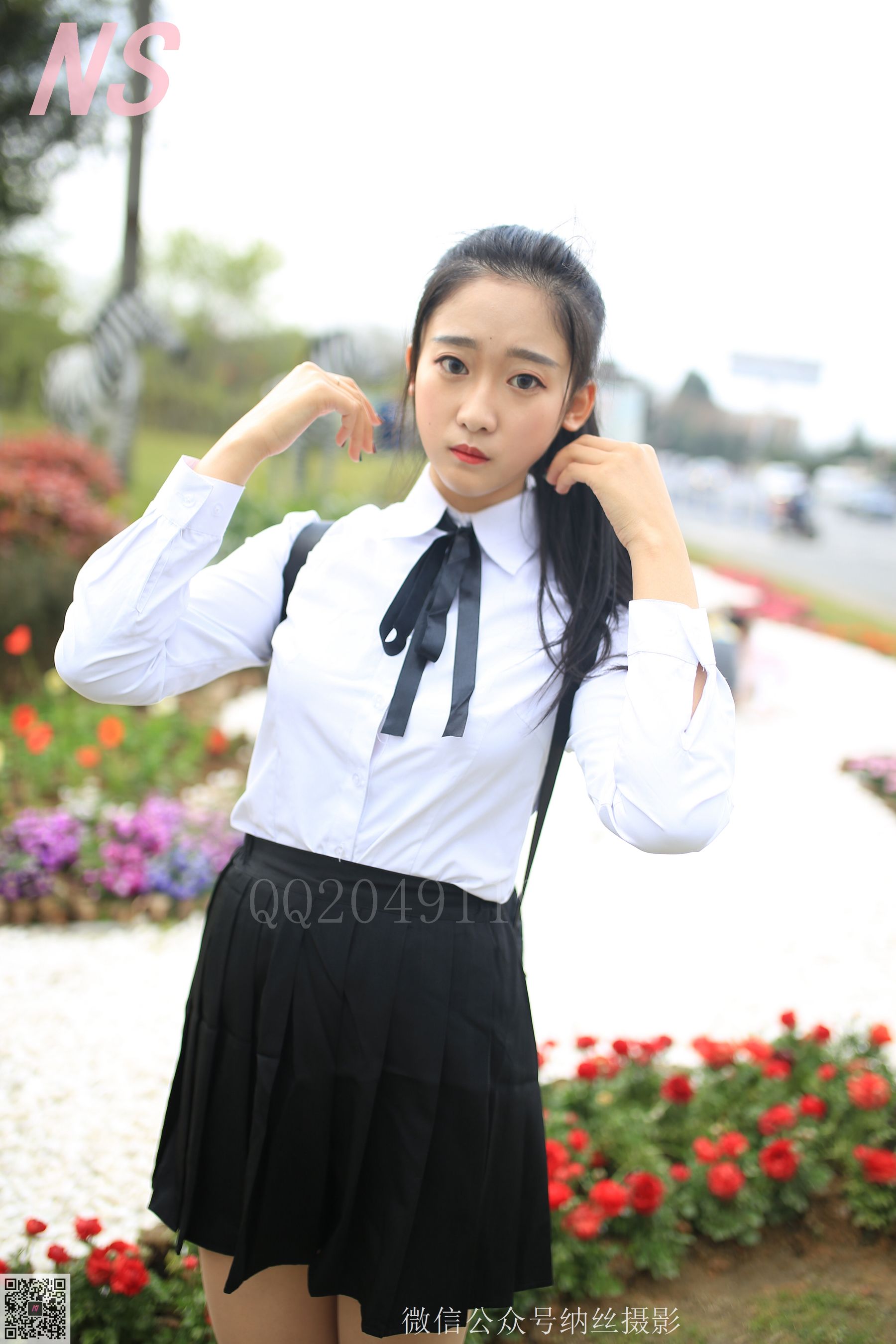 [纳丝摄影] NO.122 A＋妹 学妹肉丝