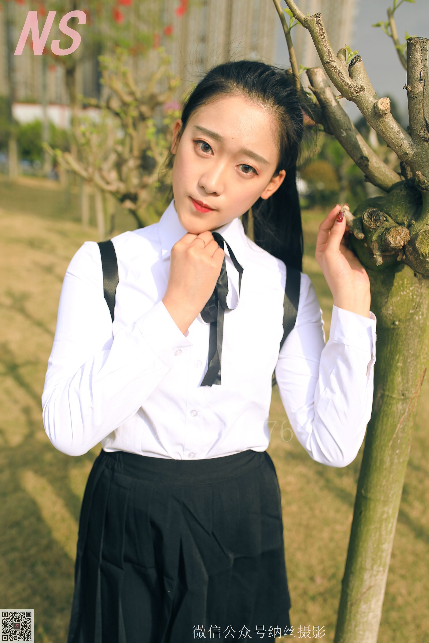 [纳丝摄影] NO.122 A＋妹 学妹肉丝