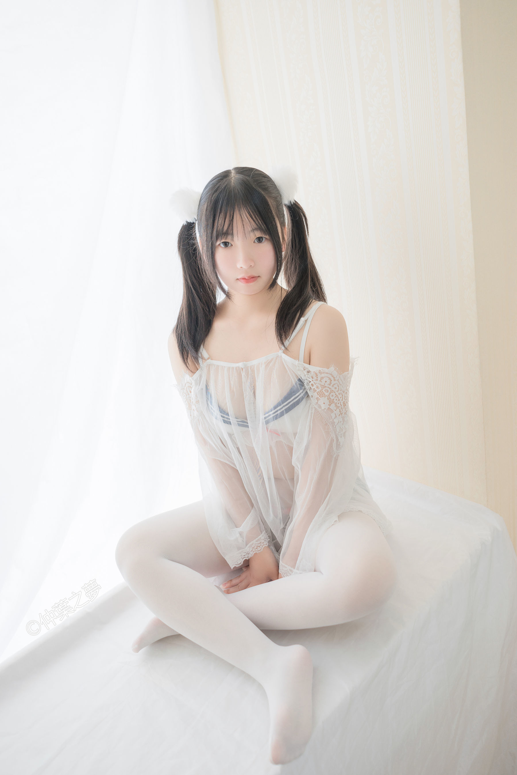 [轻兰映画] Grand.004 美代Miyo 透明白纱
