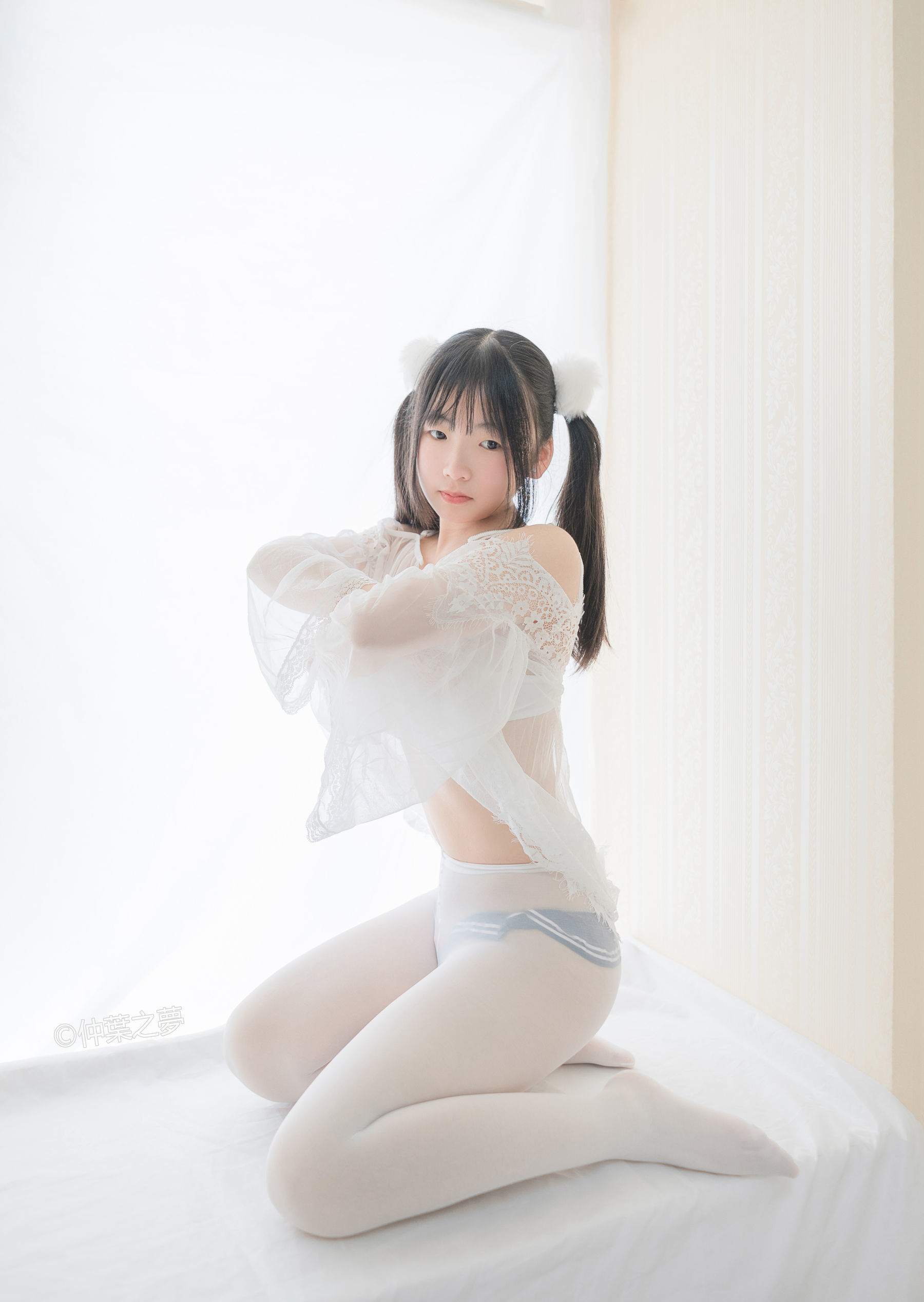 [轻兰映画] Grand.004 美代Miyo 透明白纱