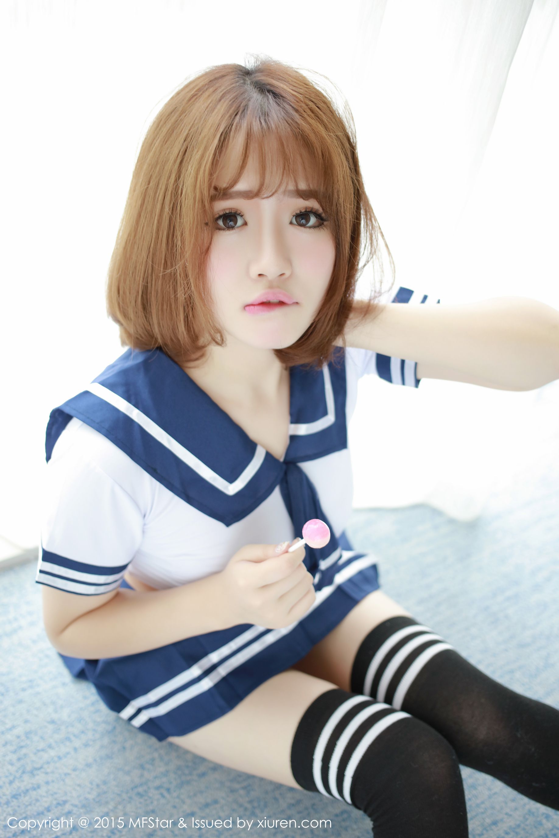 徐cake 《性感水手服+粉色抹胸连体服》 [模范学院MFStar] Vol.020