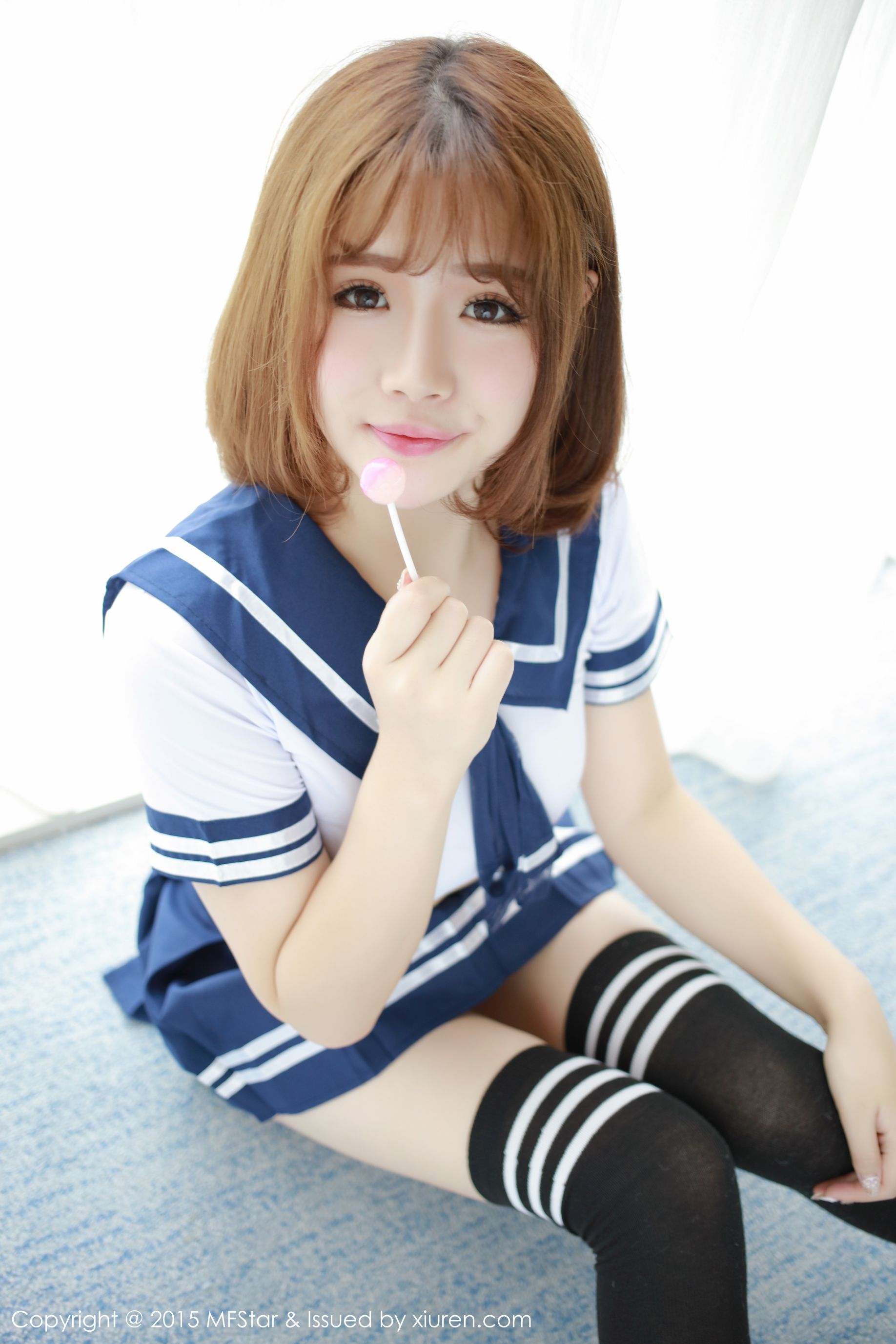 徐cake 《性感水手服+粉色抹胸连体服》 [模范学院MFStar] Vol.020