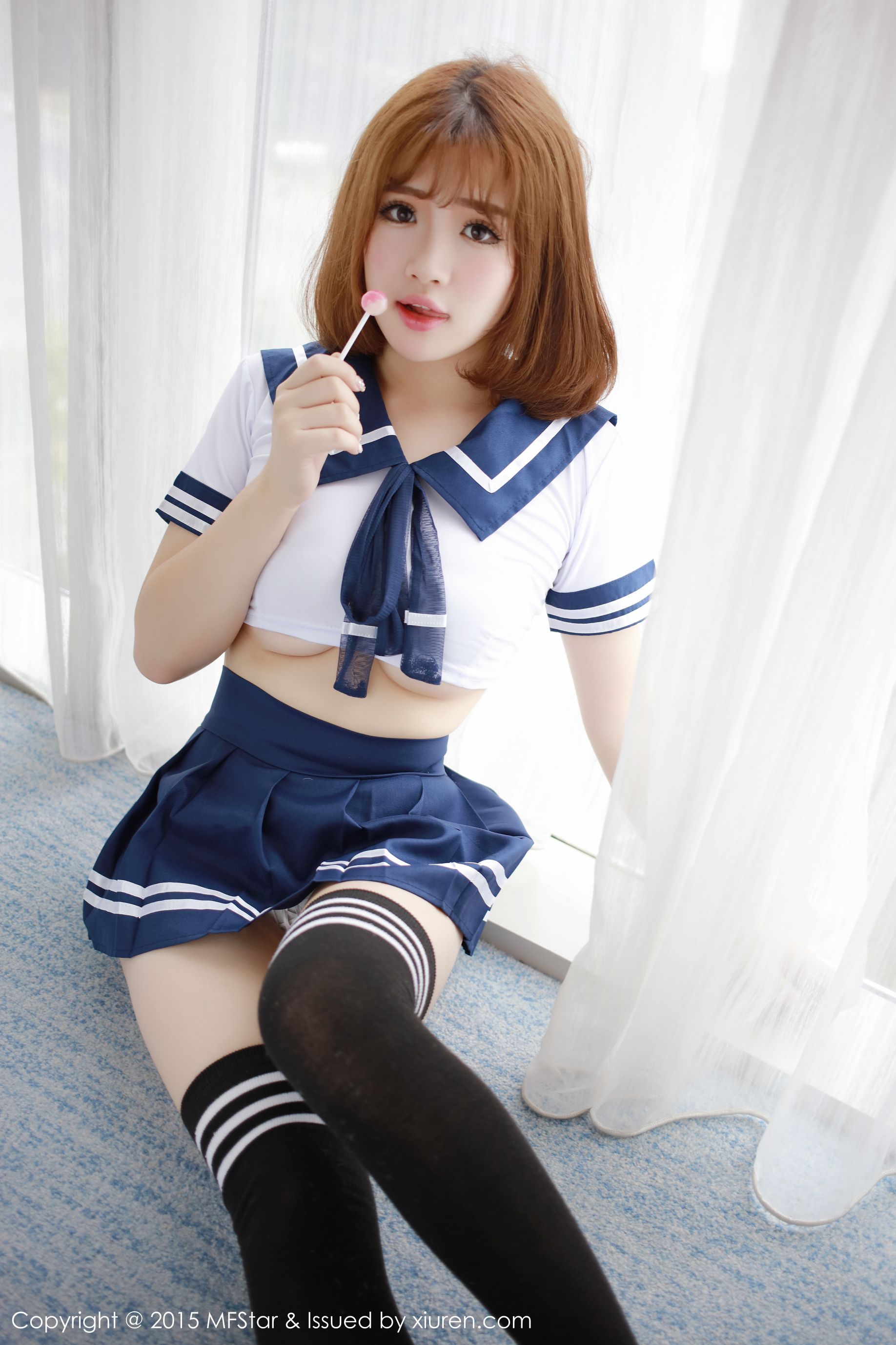 徐cake 《性感水手服+粉色抹胸连体服》 [模范学院MFStar] Vol.020