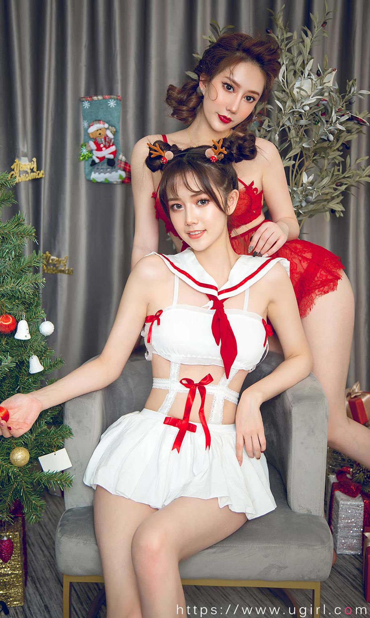 [尤果圈爱尤物] No.1680 苏小曼&唐小糖 圣诞姐妹来狂欢