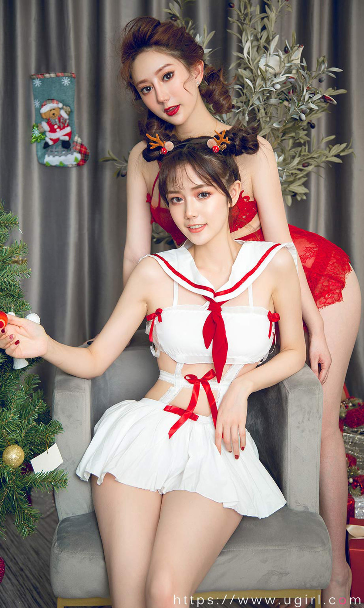 [尤果圈爱尤物] No.1680 苏小曼&唐小糖 圣诞姐妹来狂欢