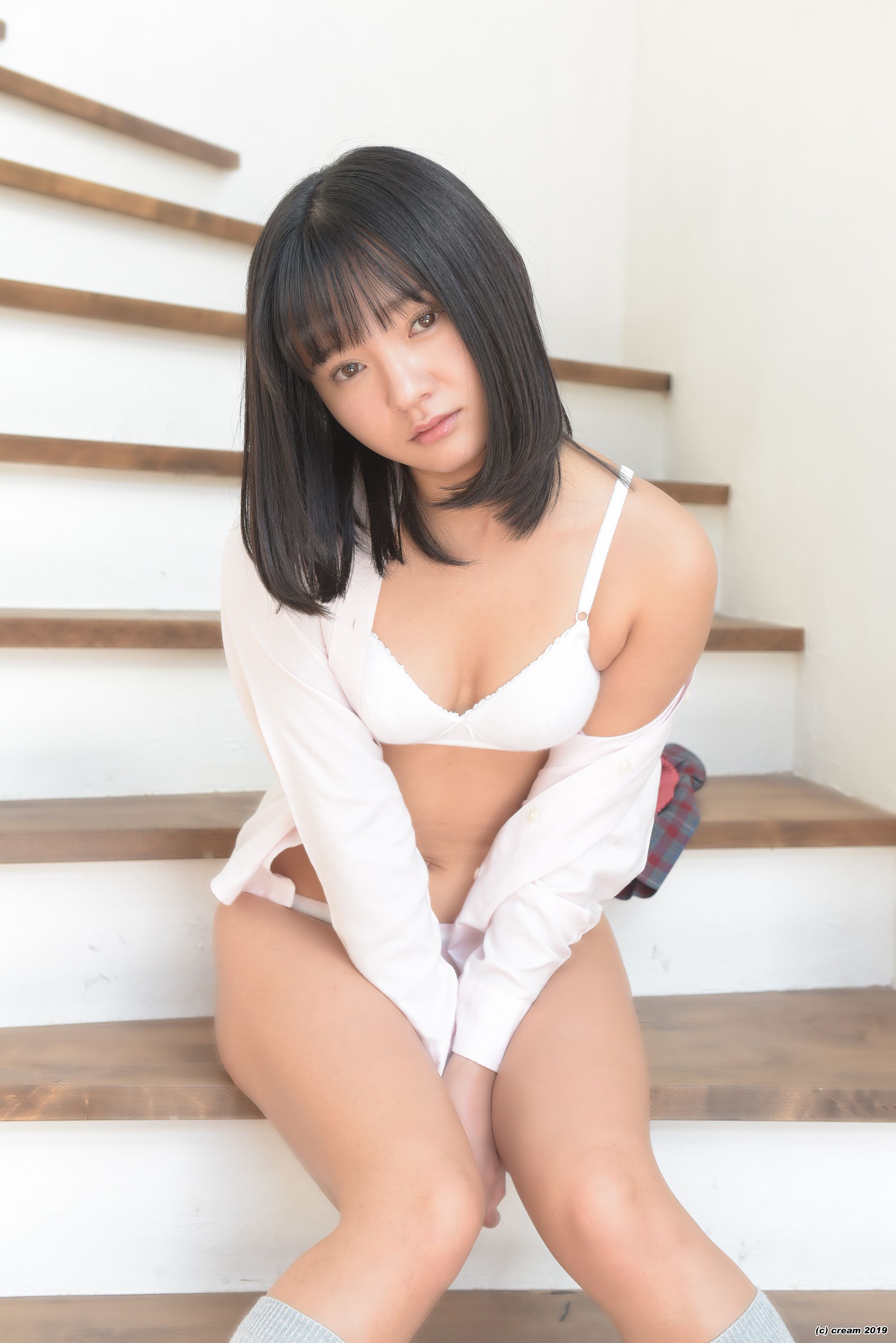 [LOVEPOP] Ayana Nishinaga 西永彩奈 Ayana Stripes - (Cream) - PPV
