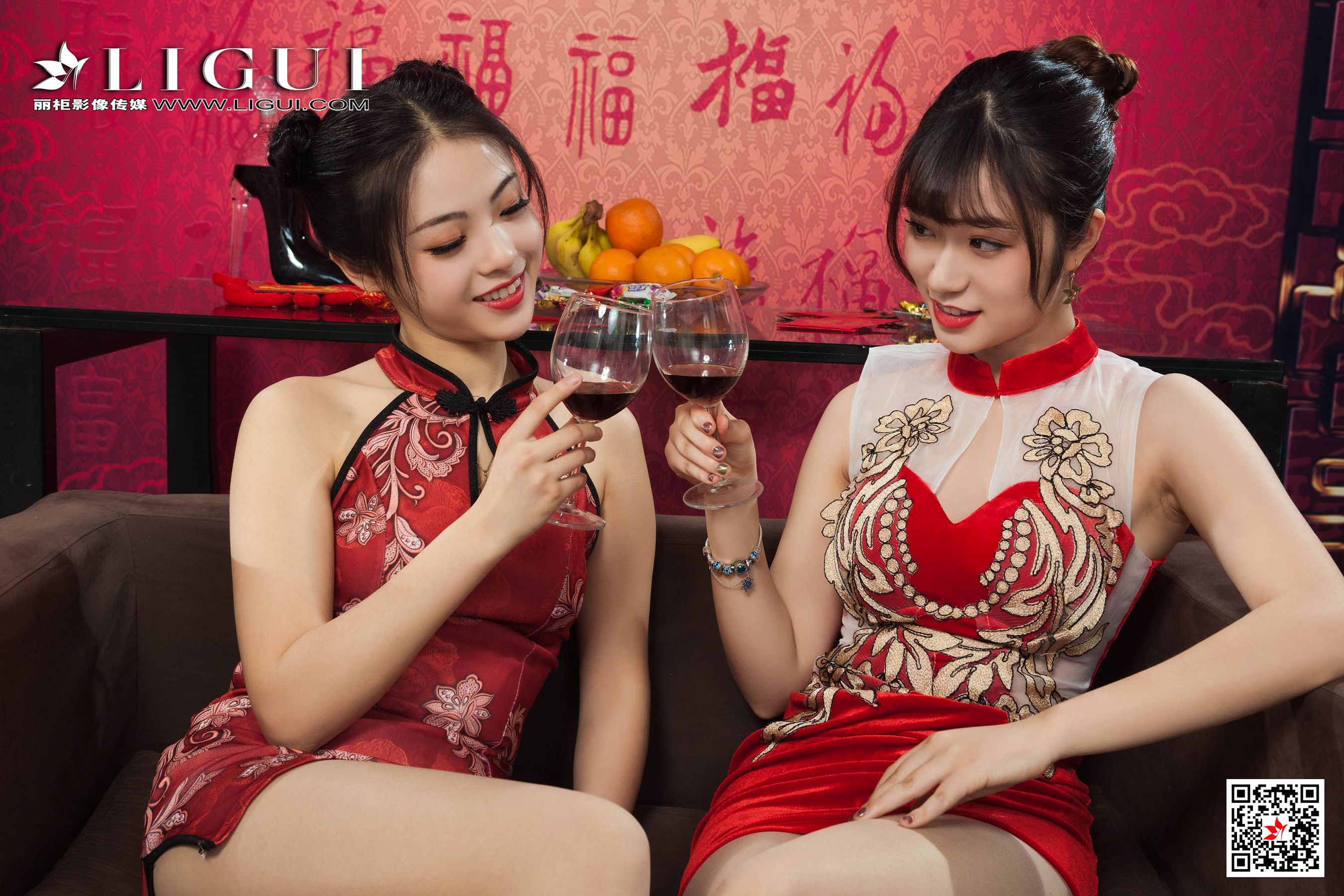 [丽柜Ligui] 网络丽人 Model 潘潘&安娜