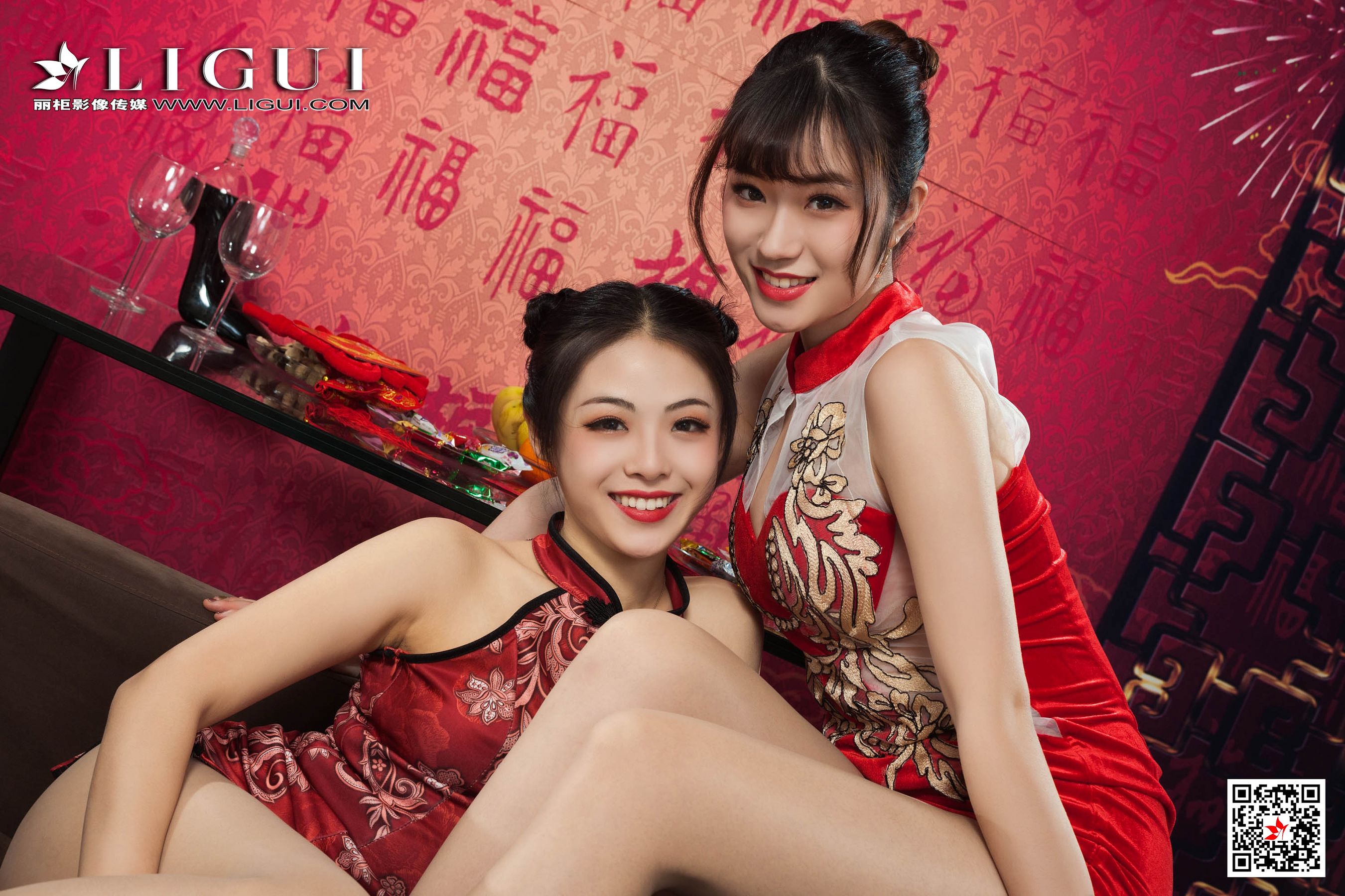 [丽柜Ligui] 网络丽人 Model 潘潘&安娜