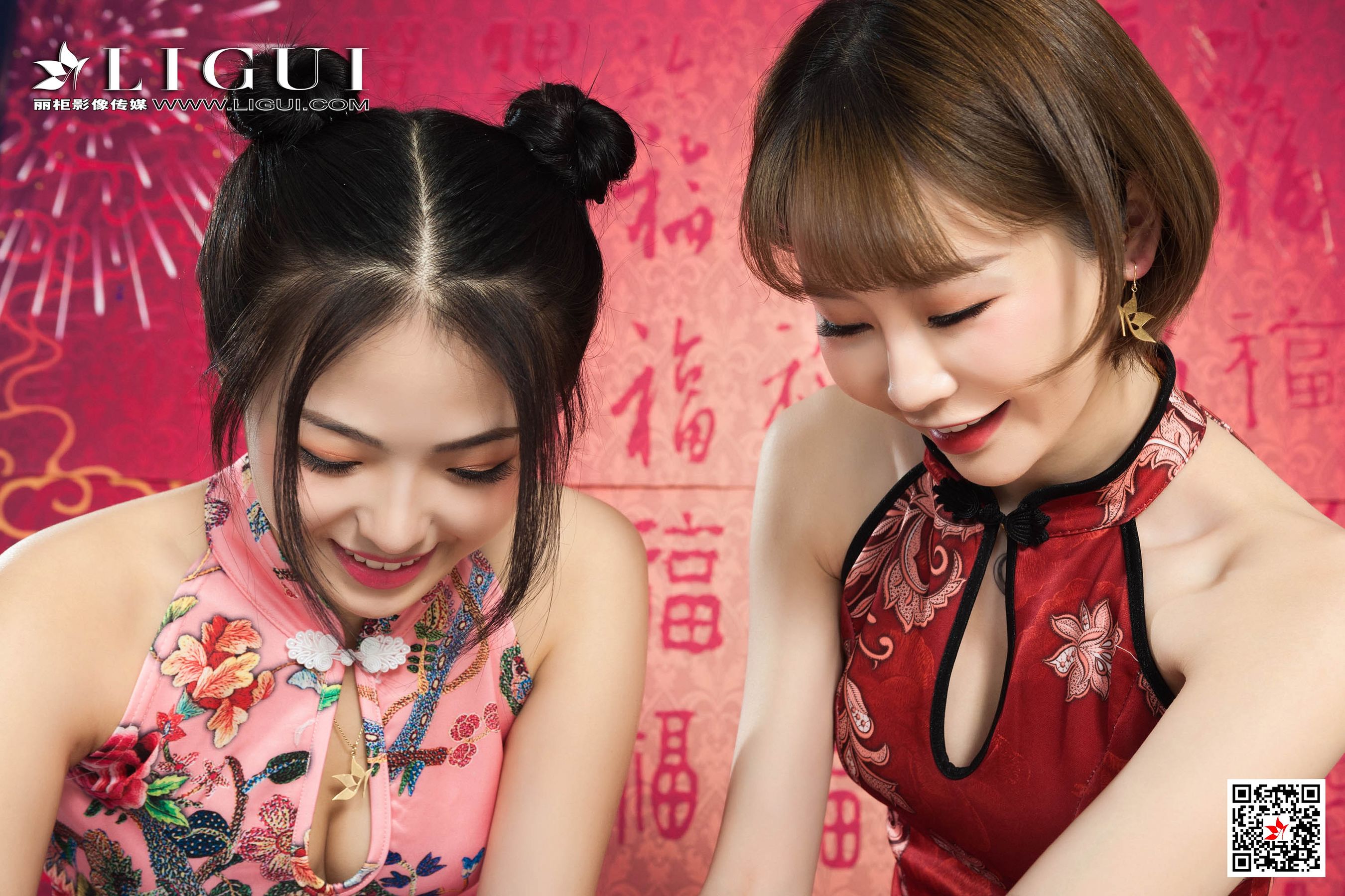 [丽柜Ligui] 网络丽人 Model 潘潘&洋洋