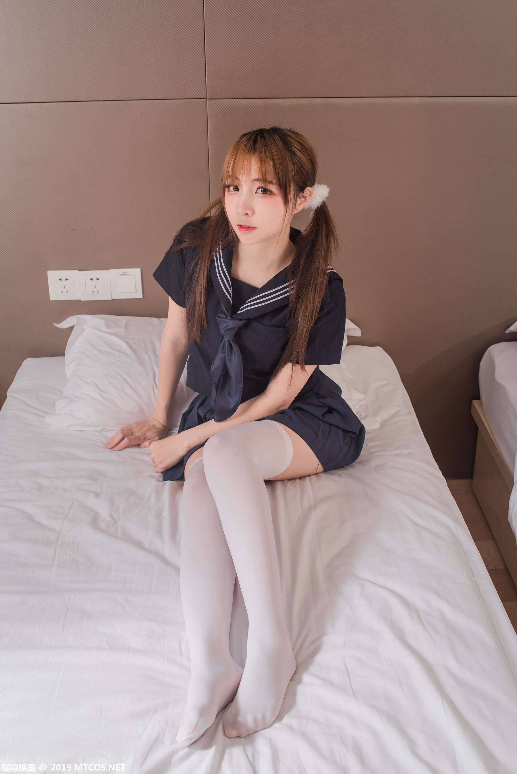 [喵糖映画] VOL.042 二佐Nisa - 制服黑三本
