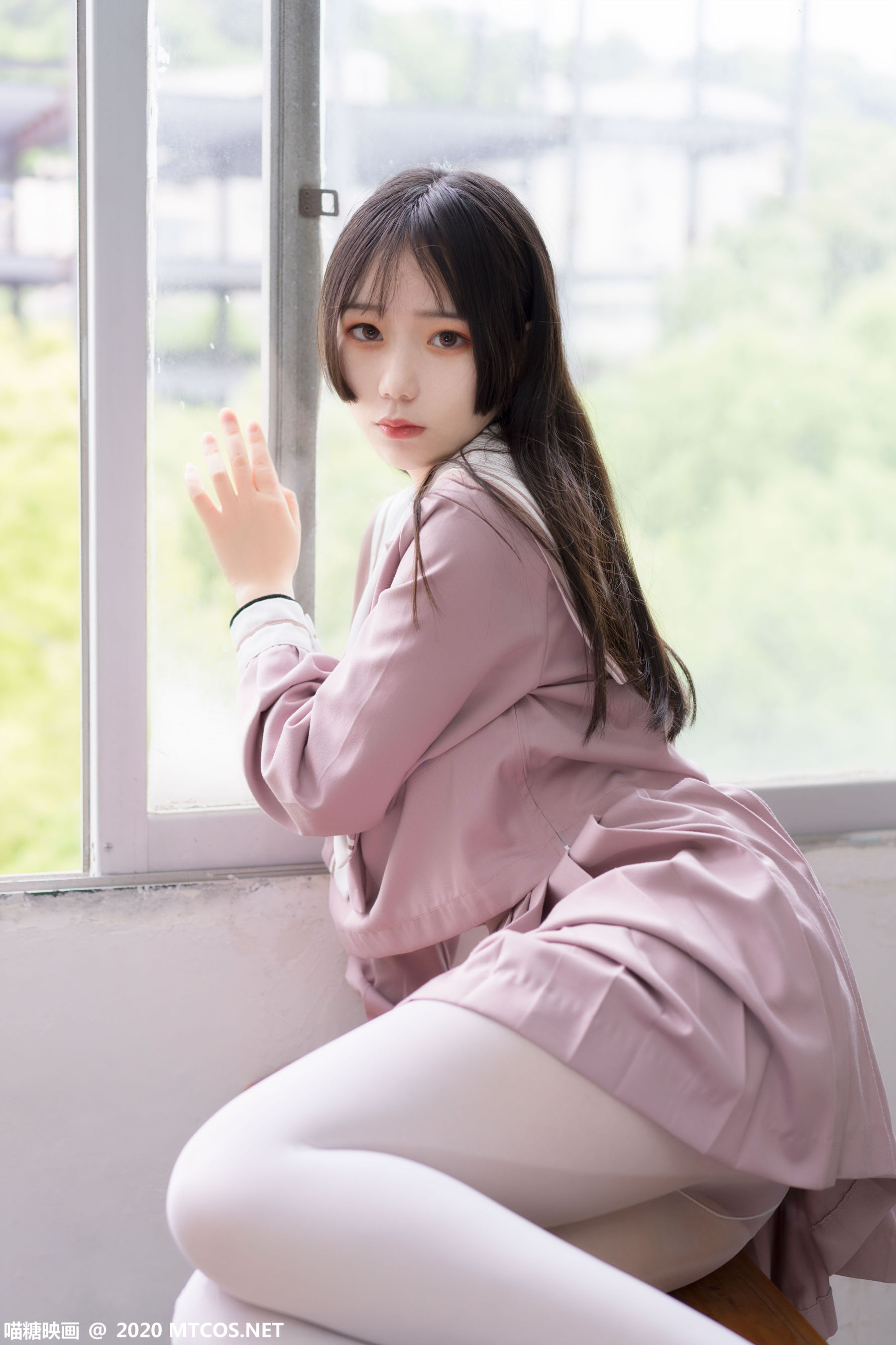 [喵糖映画] VOL.074 半度度度喵 - 粉色JK小姐姐
