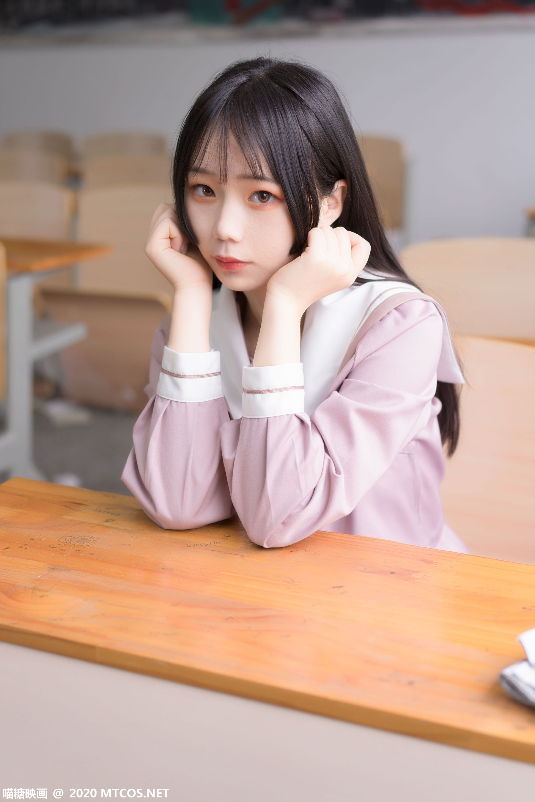 [喵糖映画] VOL.074 半度度度喵 - 粉色JK小姐姐