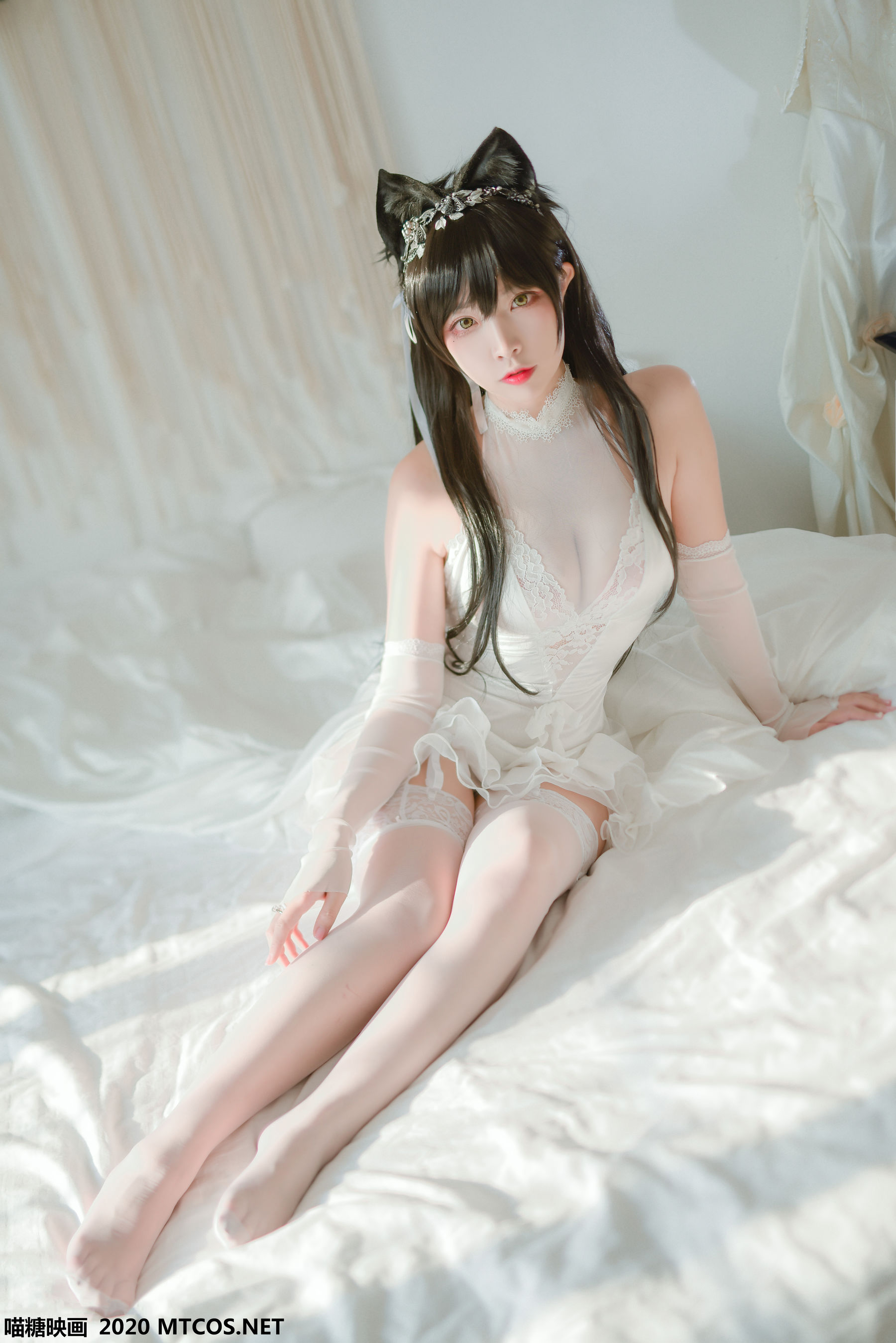 [喵糖映画] VOL.100 二佐Nisa 婚纱爱宕