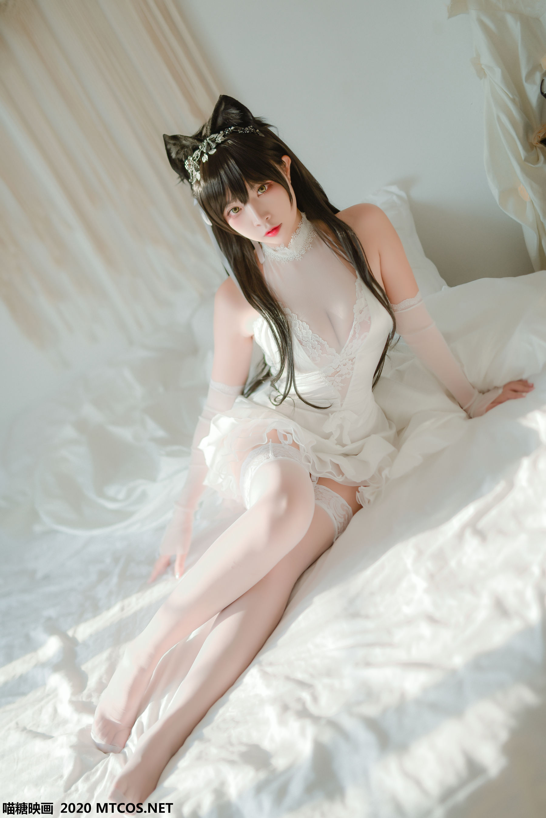 [喵糖映画] VOL.100 二佐Nisa 婚纱爱宕