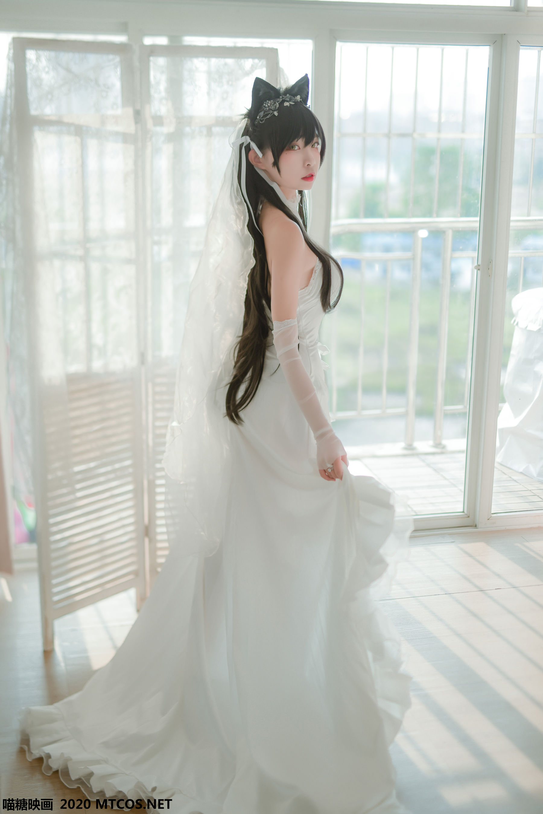 [喵糖映画] VOL.100 二佐Nisa 婚纱爱宕