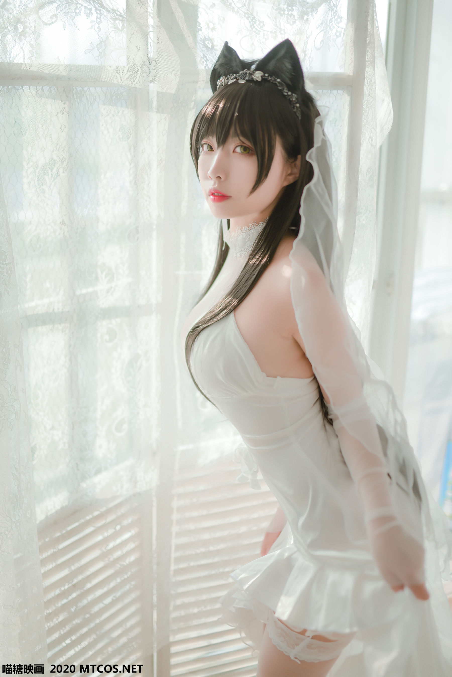 [喵糖映画] VOL.100 二佐Nisa 婚纱爱宕