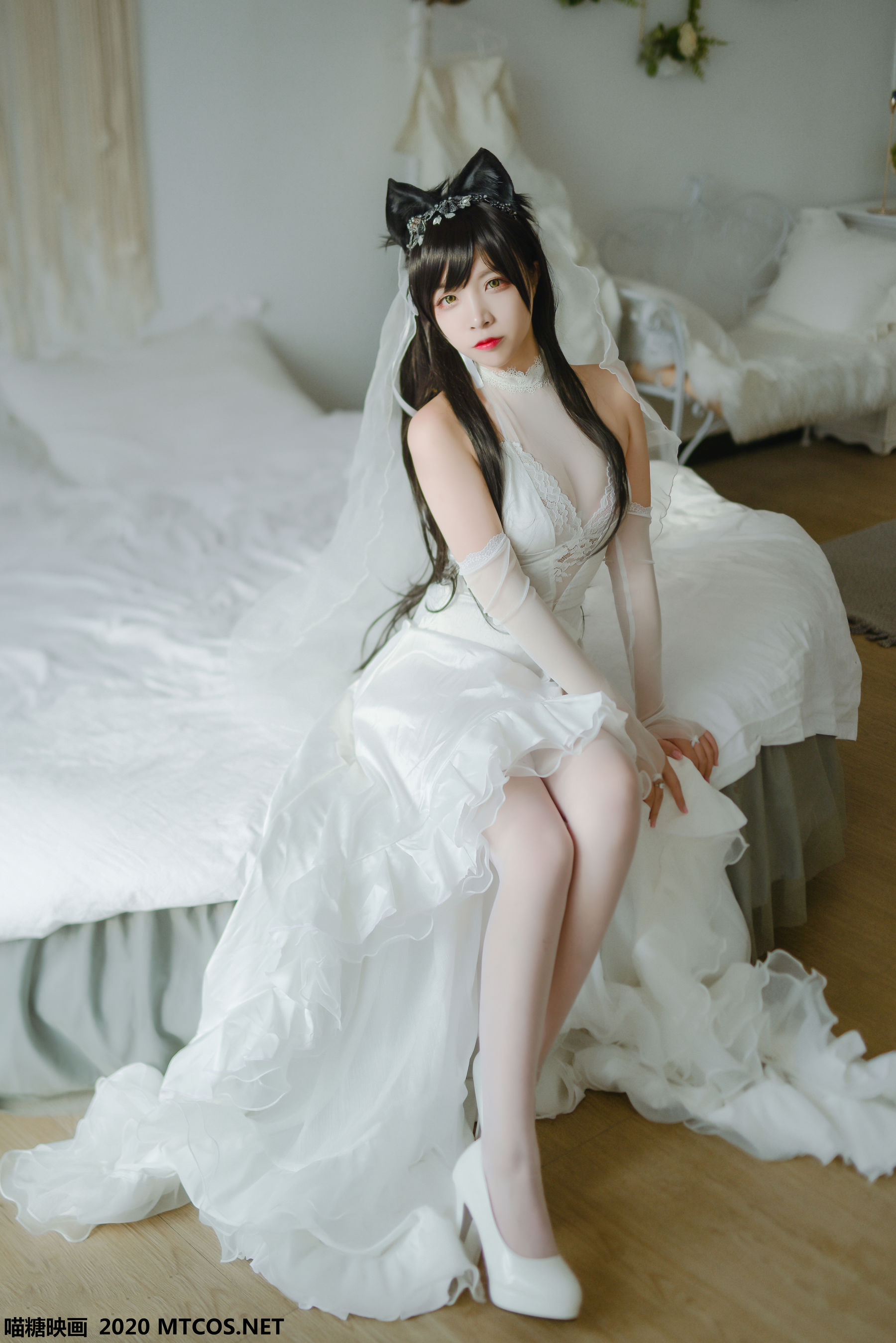 [喵糖映画] VOL.100 二佐Nisa 婚纱爱宕