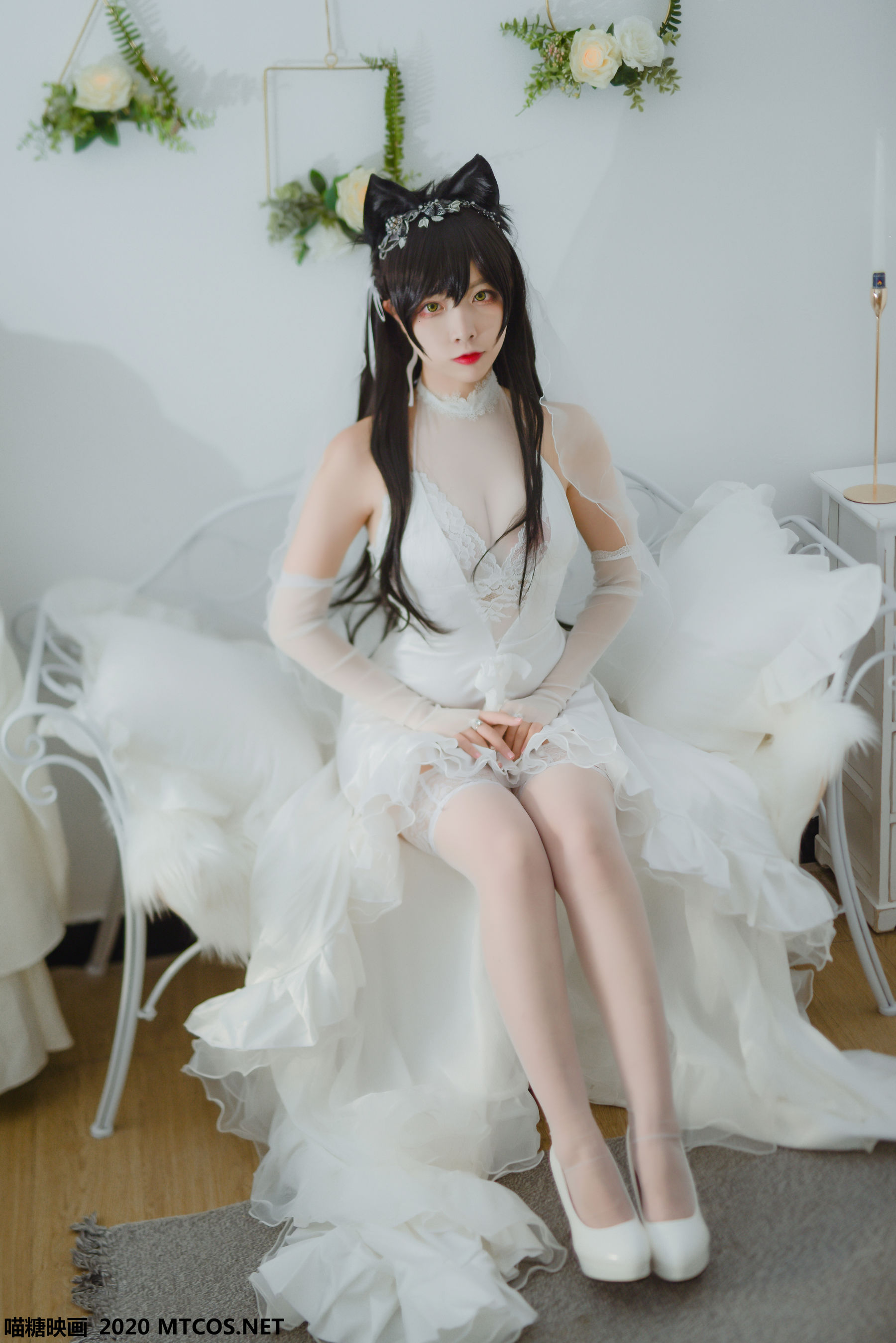 [喵糖映画] VOL.100 二佐Nisa 婚纱爱宕