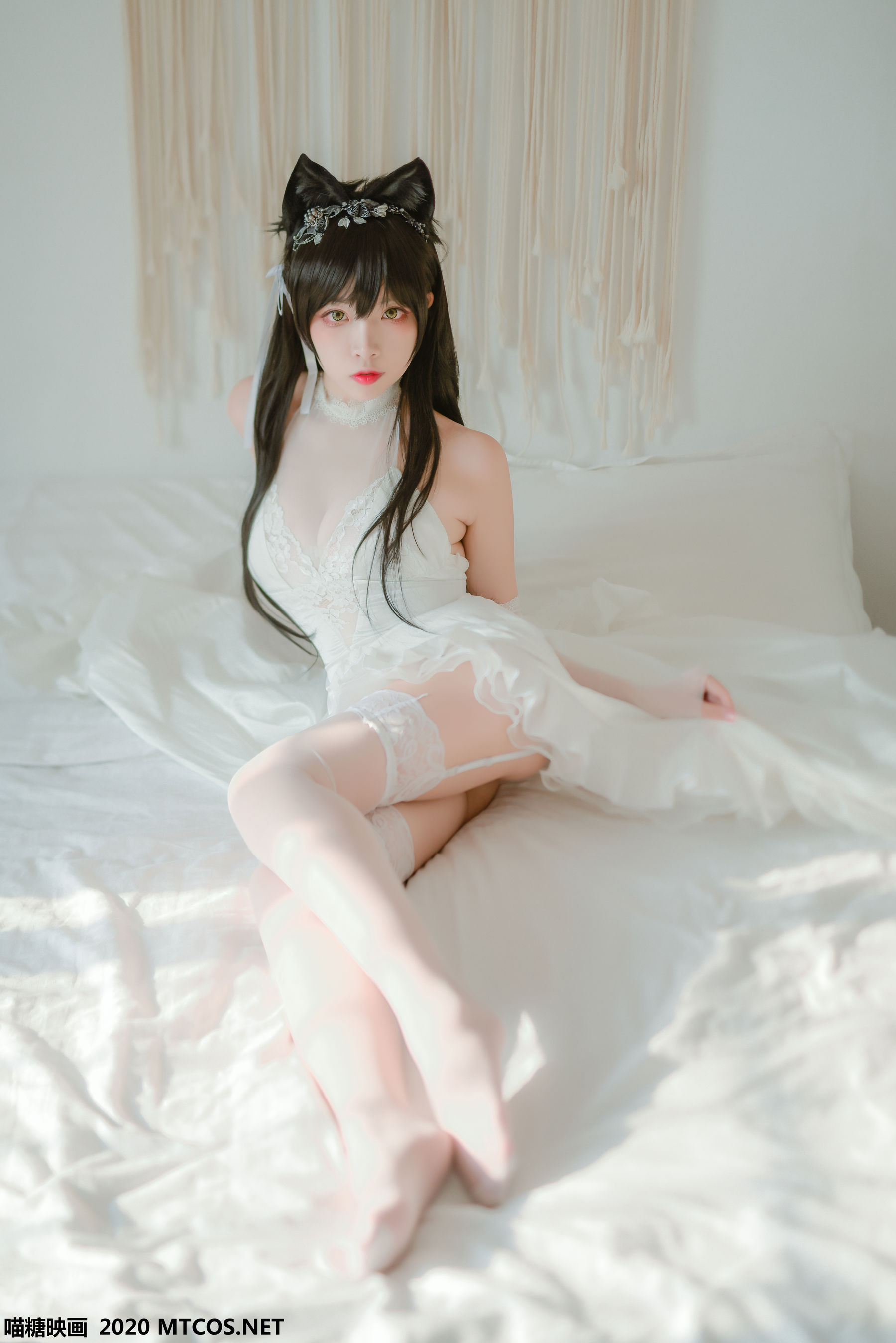 [喵糖映画] VOL.100 二佐Nisa 婚纱爱宕