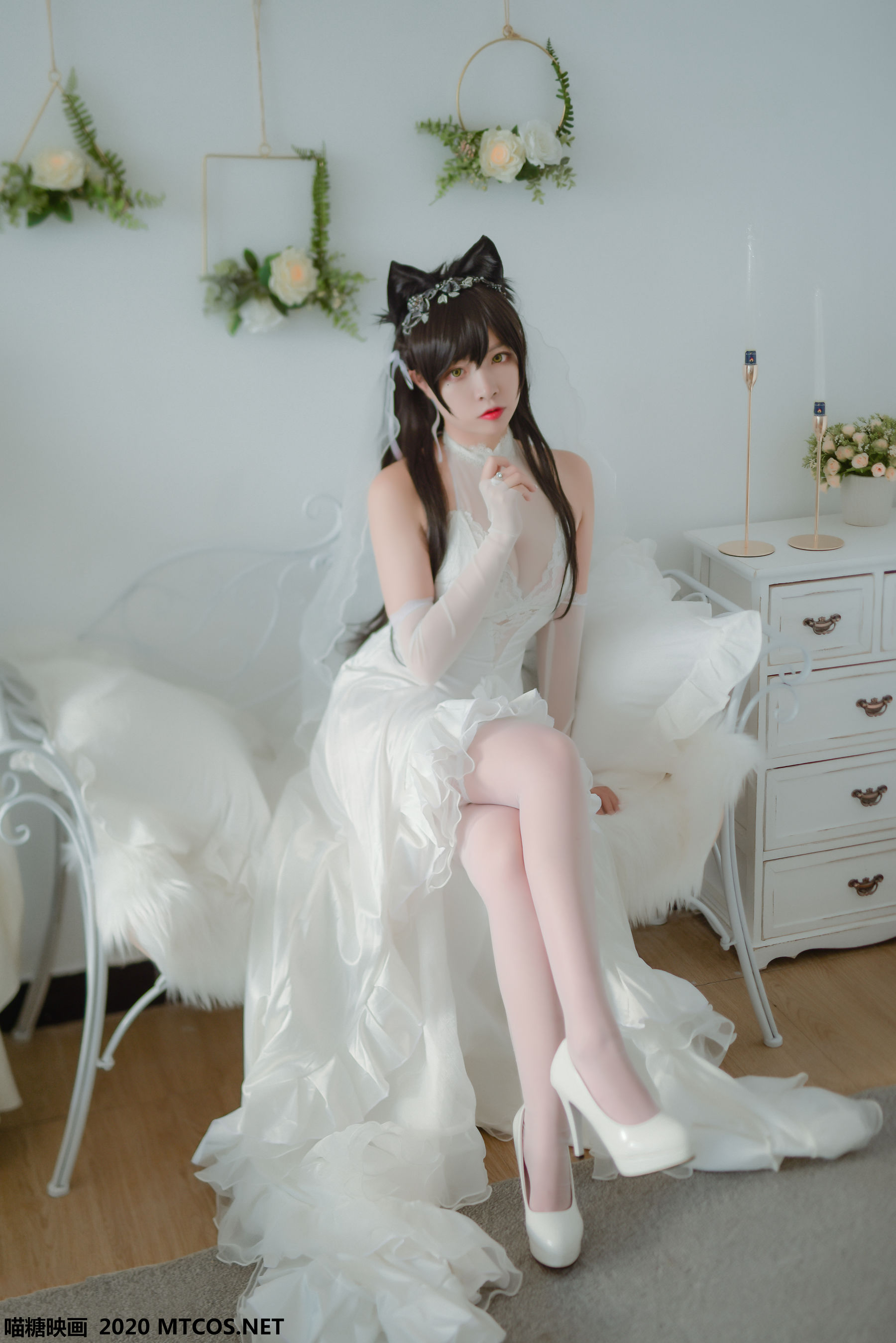 [喵糖映画] VOL.100 二佐Nisa 婚纱爱宕