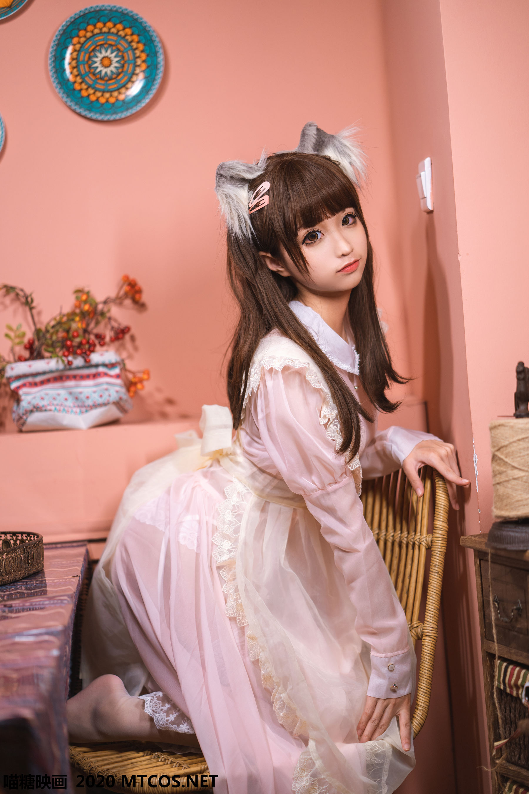 [喵糖映画] VOL.119  蠢沫沫《粉色猫耳女仆》