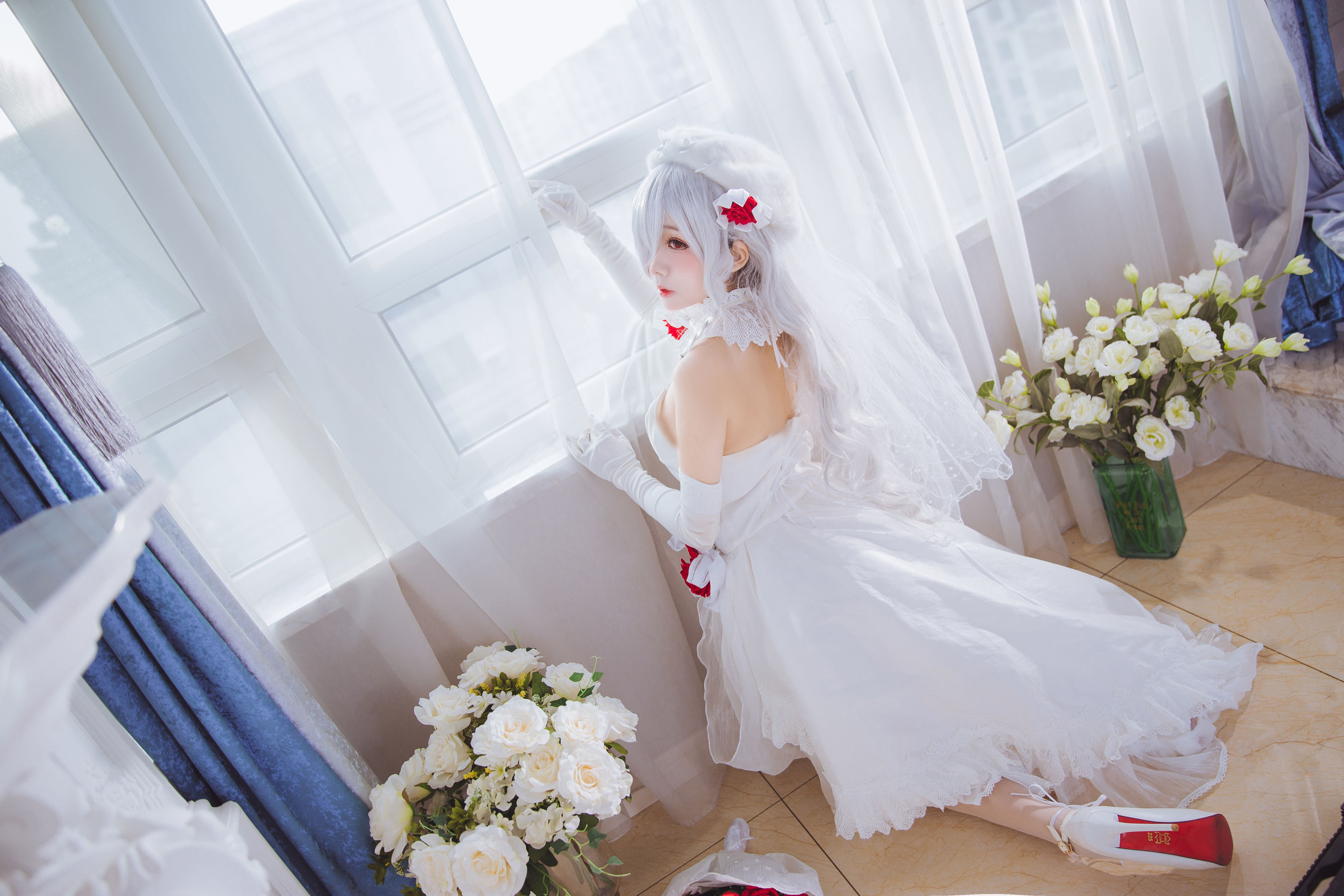 [喵糖映画] VOL.123  日奈娇《花嫁cos》