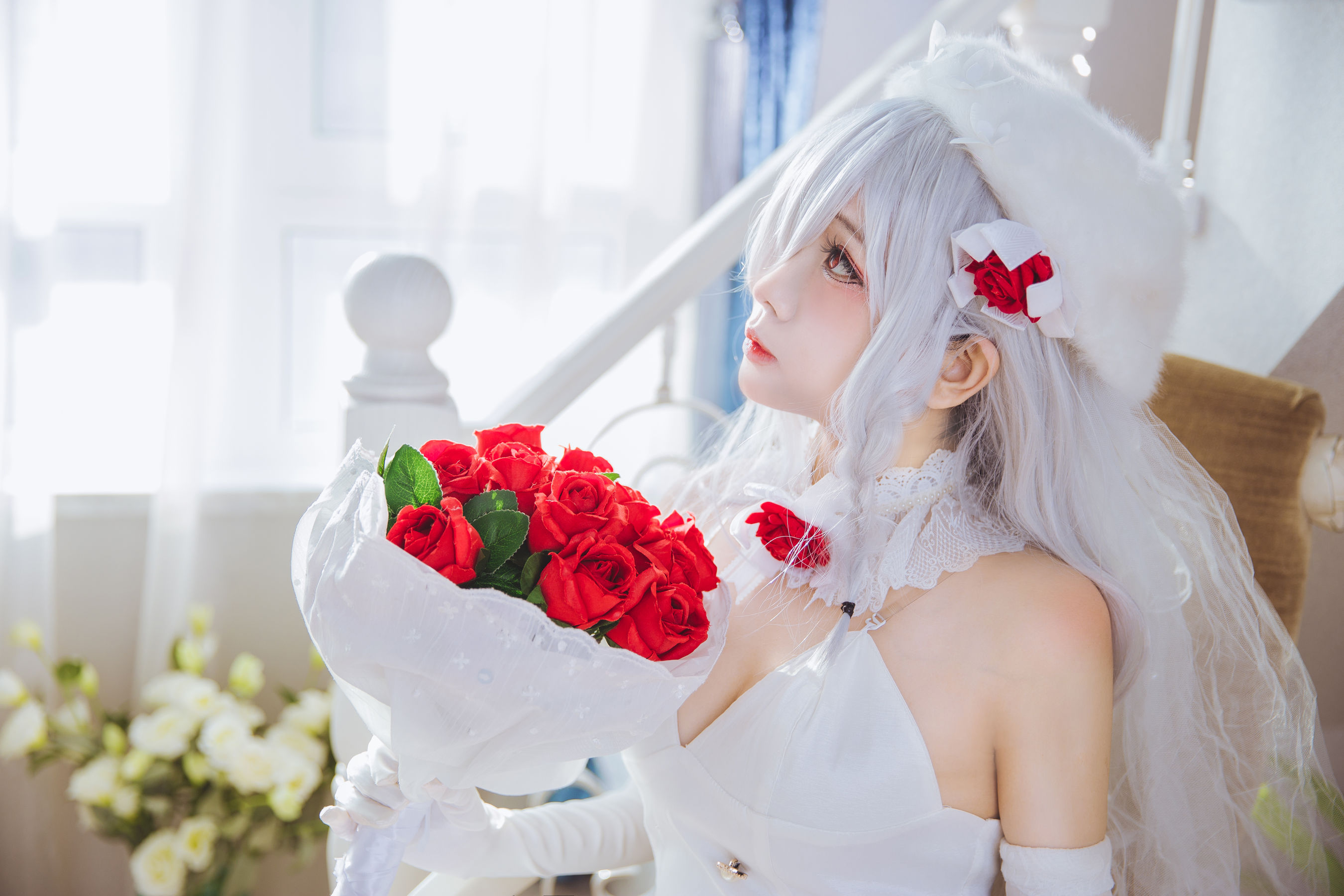 [喵糖映画] VOL.123  日奈娇《花嫁cos》