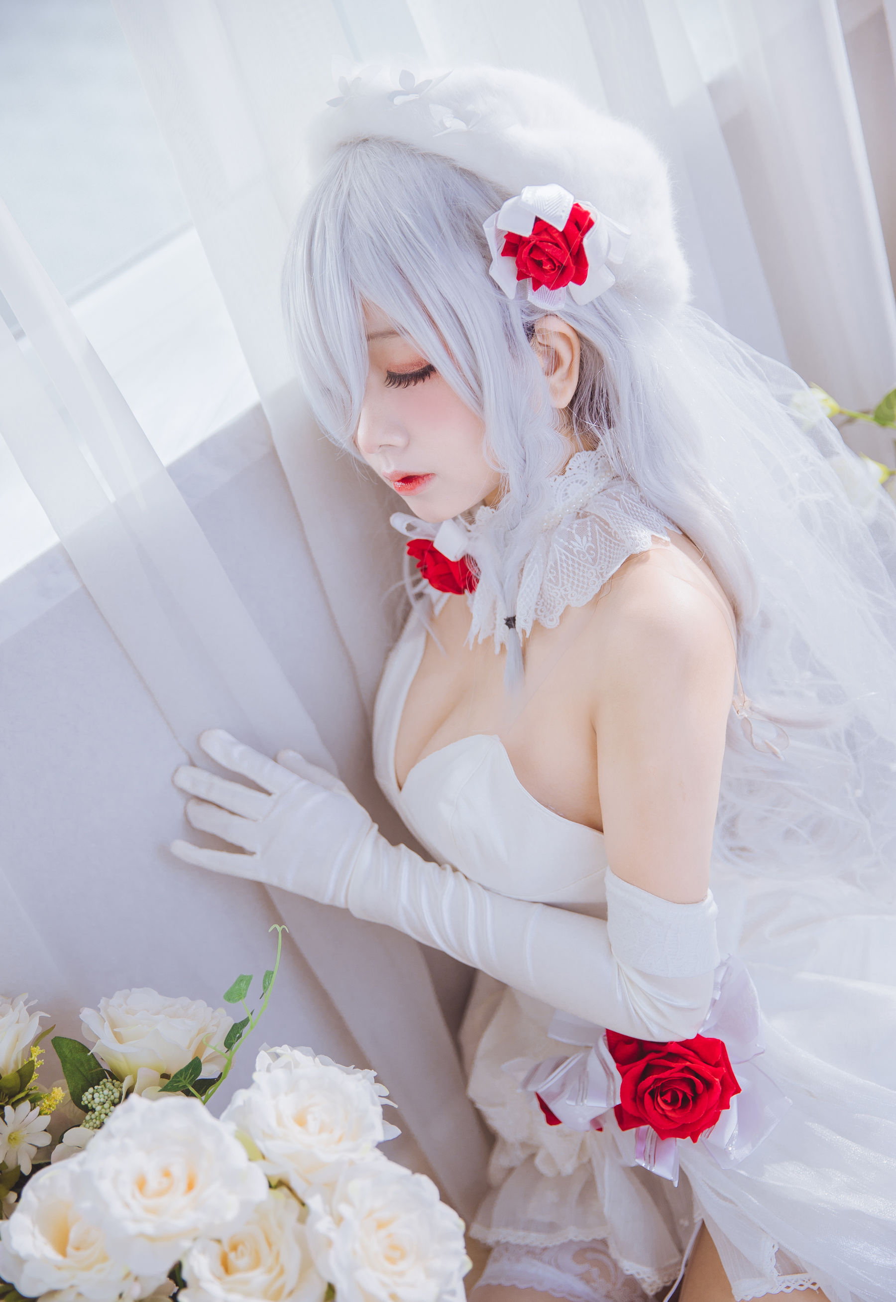 [喵糖映画] VOL.123  日奈娇《花嫁cos》