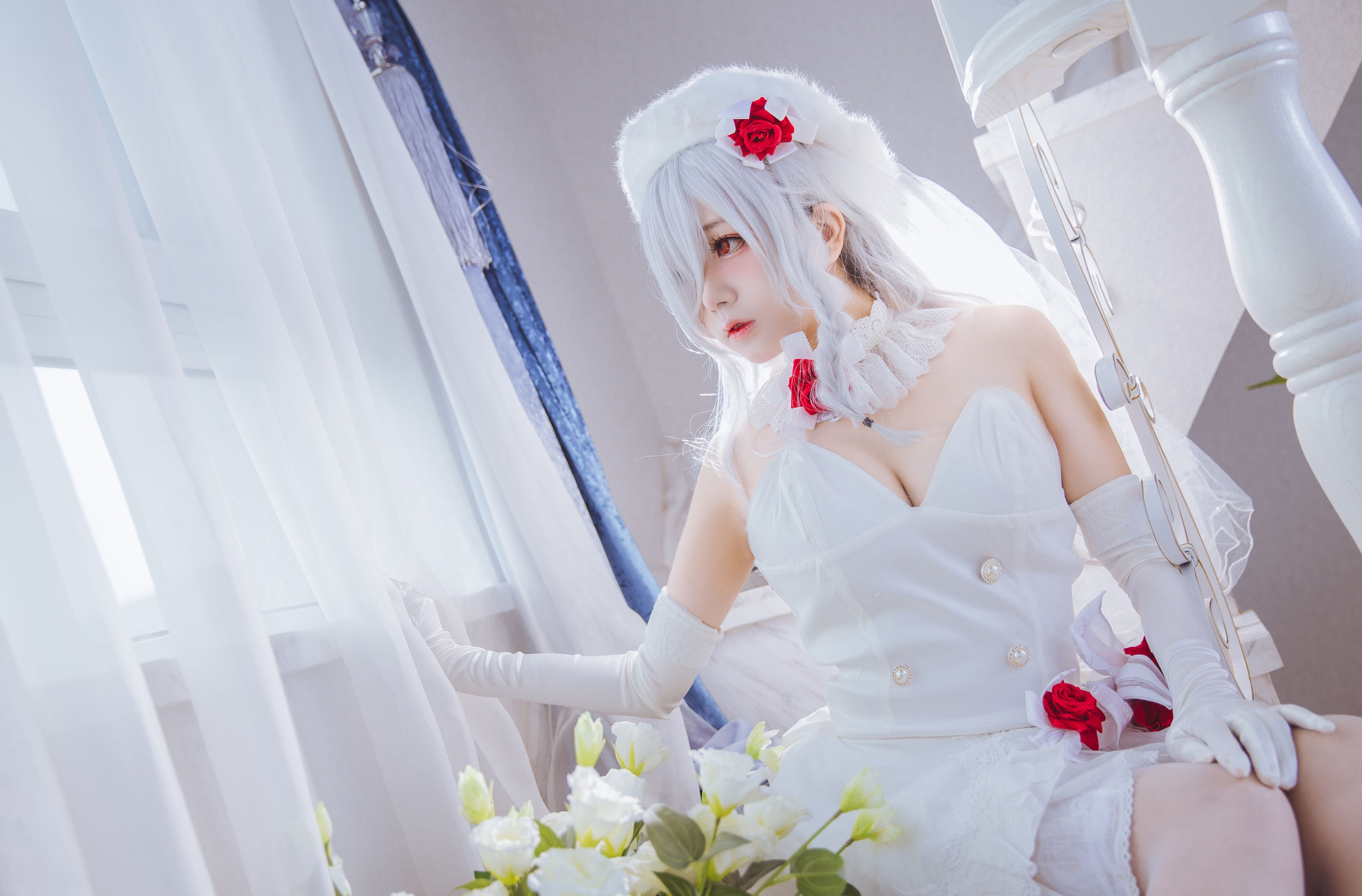 [喵糖映画] VOL.123  日奈娇《花嫁cos》