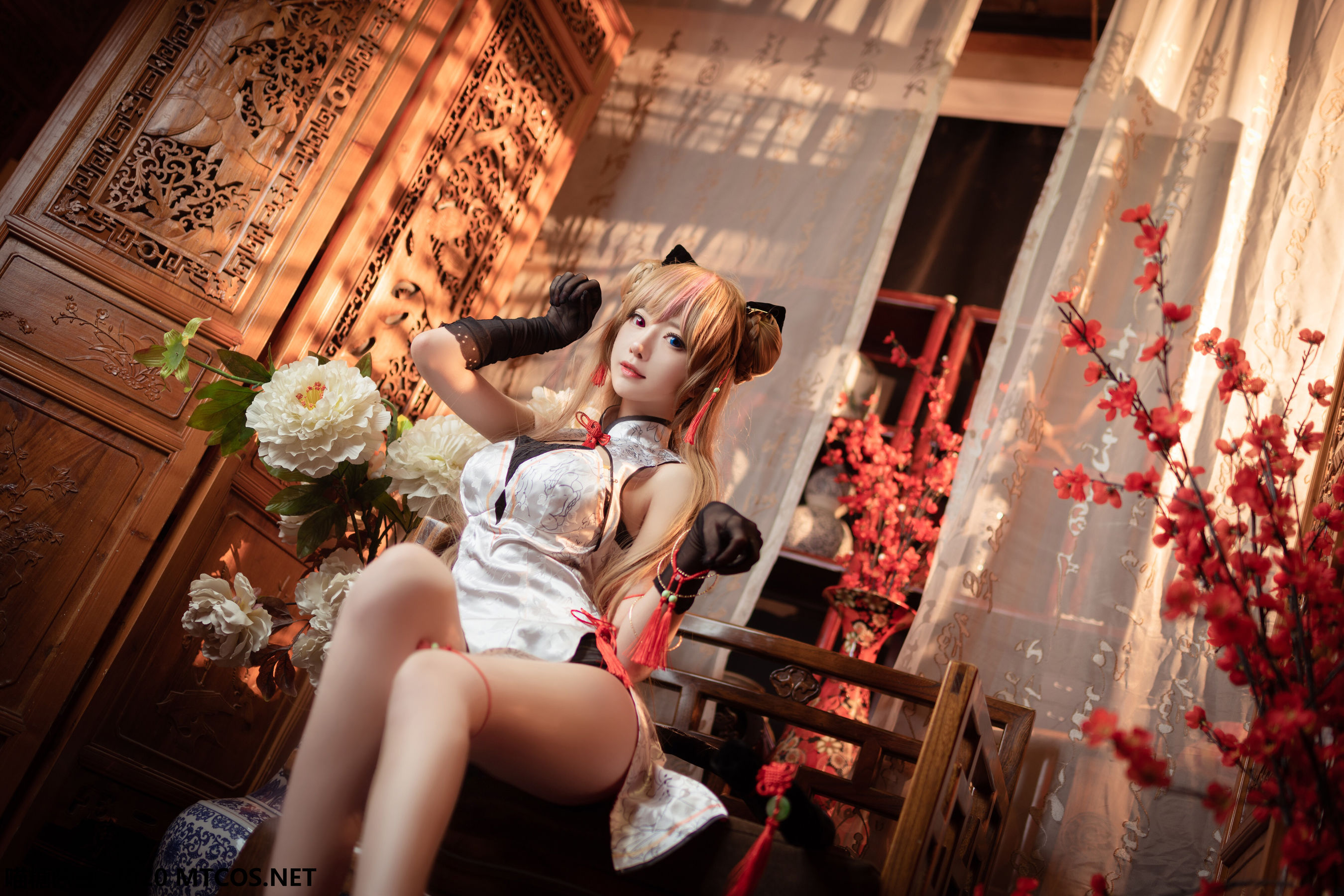[喵糖映画] HML.011 小鹿鹿 蜂糖花旗袍