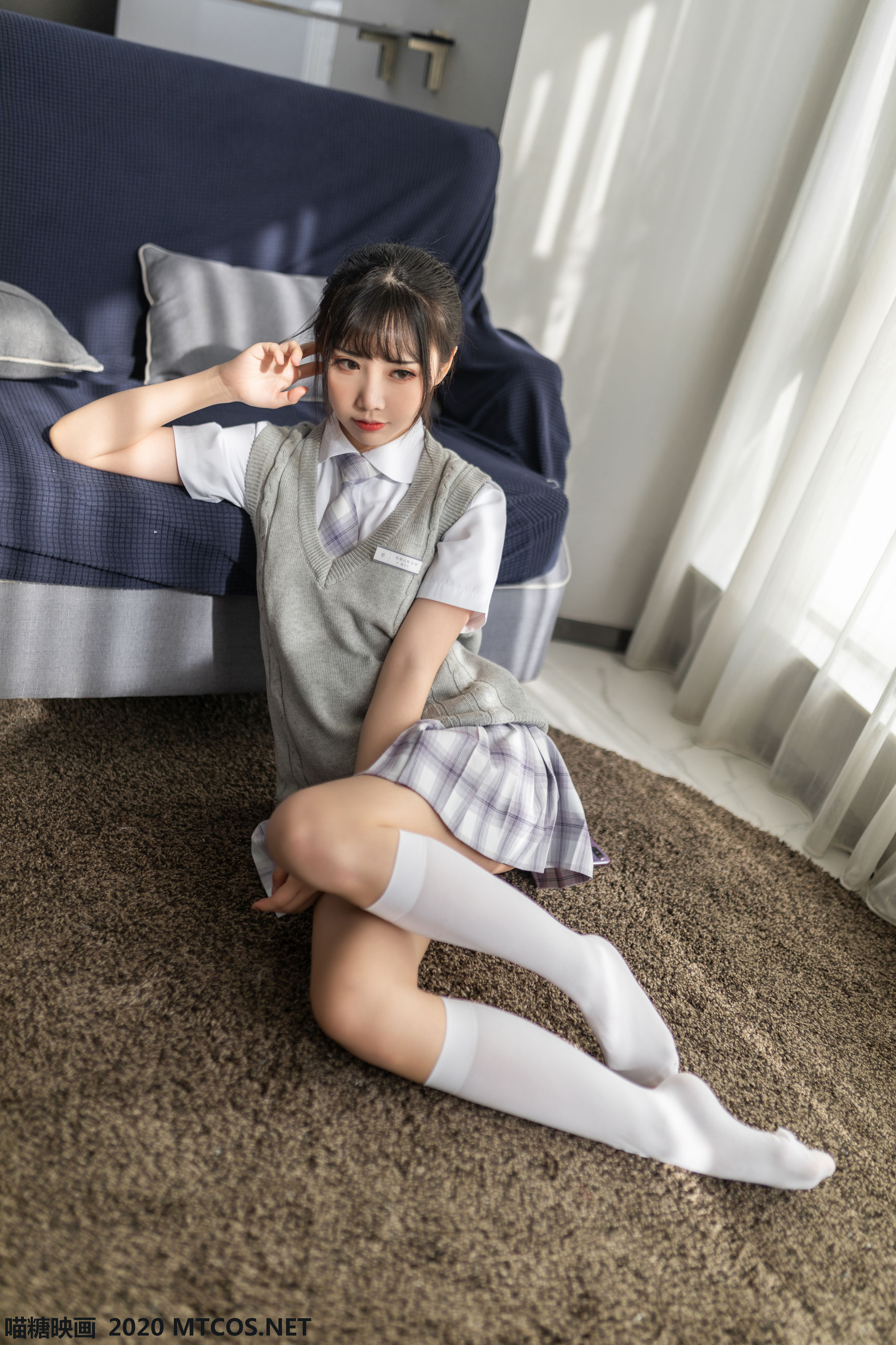 [喵糖映画] JKL.001 面饼仙儿 制服少女