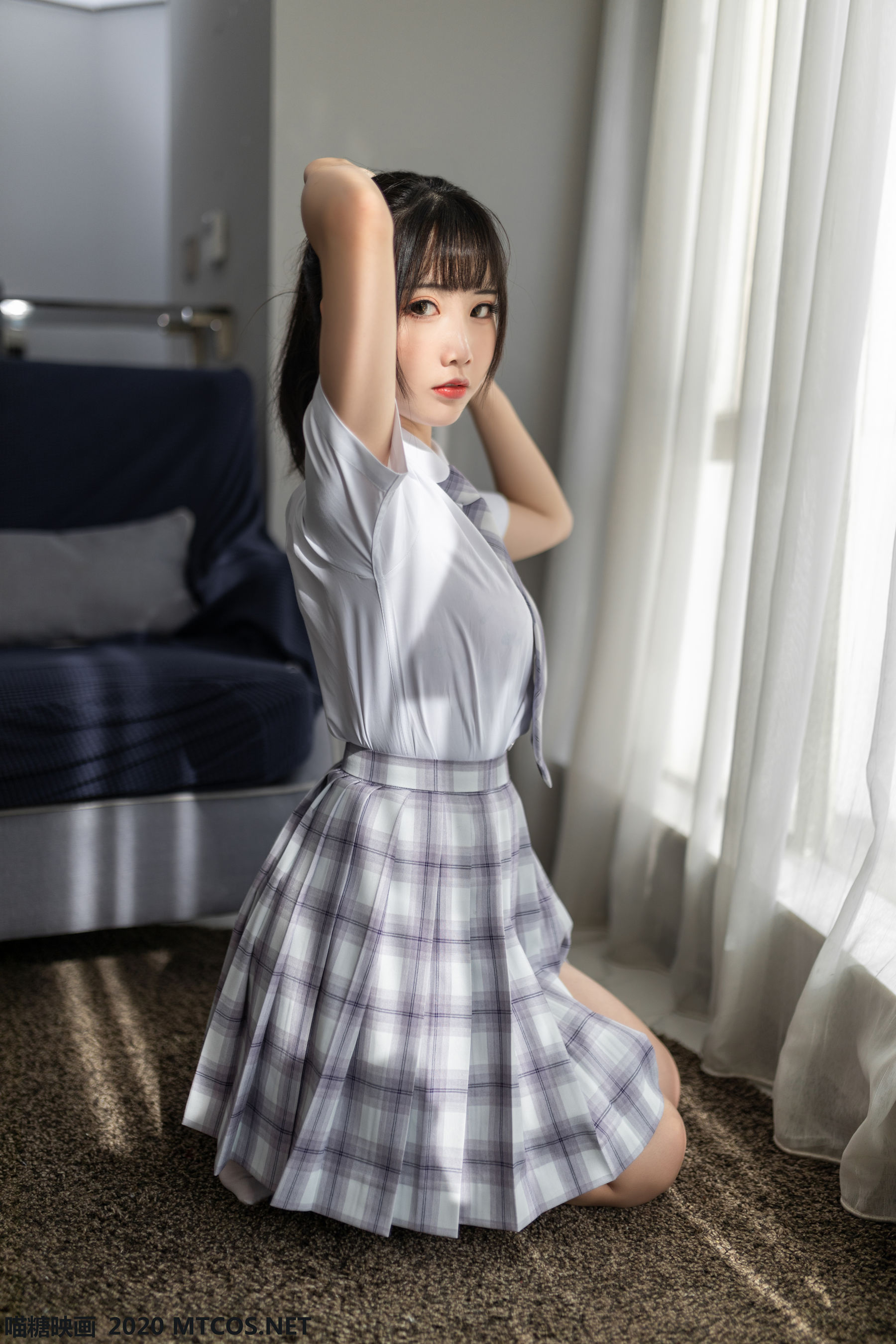 [喵糖映画] JKL.001 面饼仙儿 制服少女